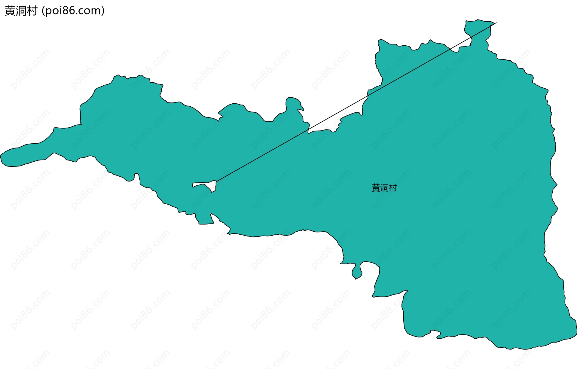 黄洞村边界地图