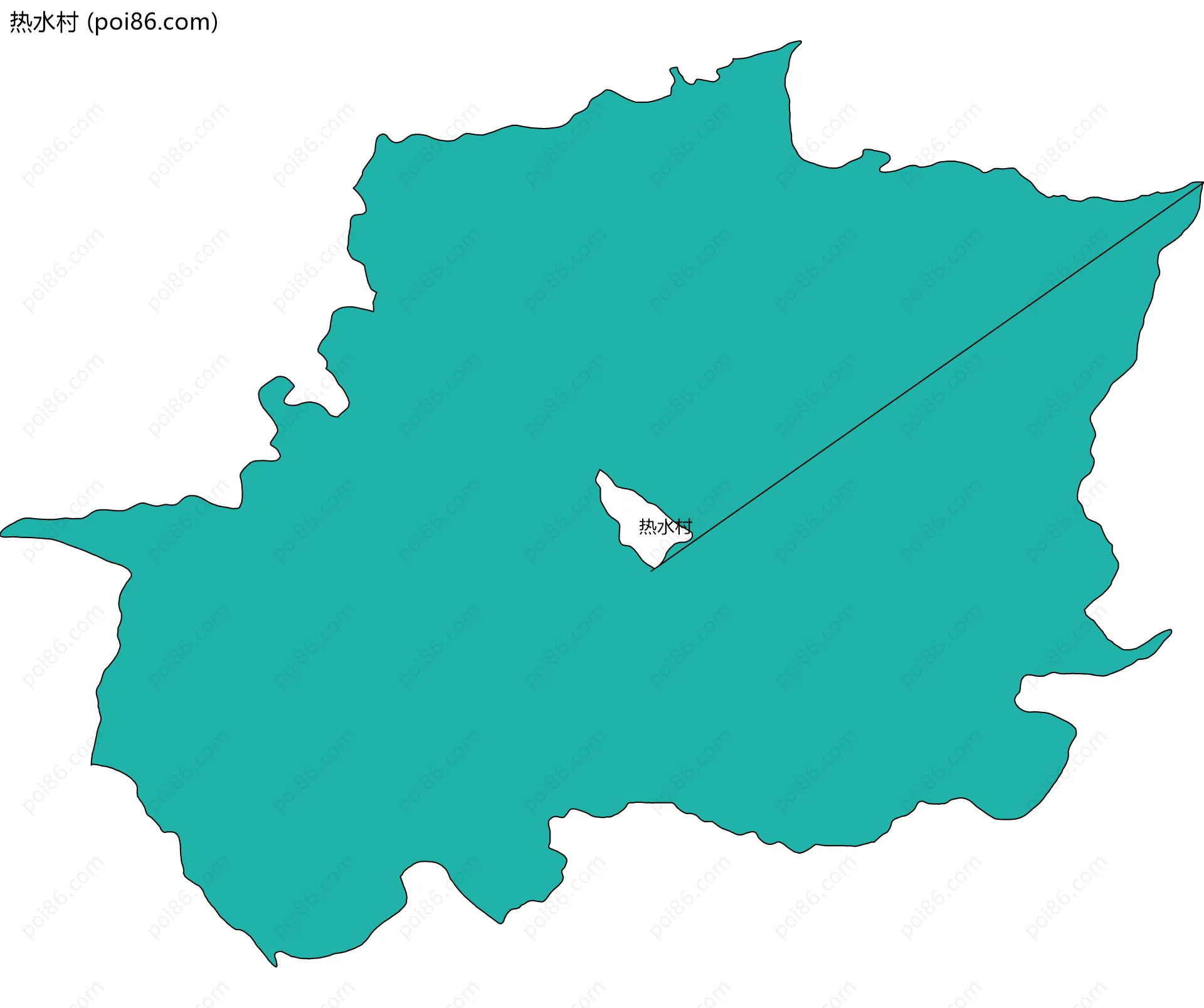 热水村边界地图