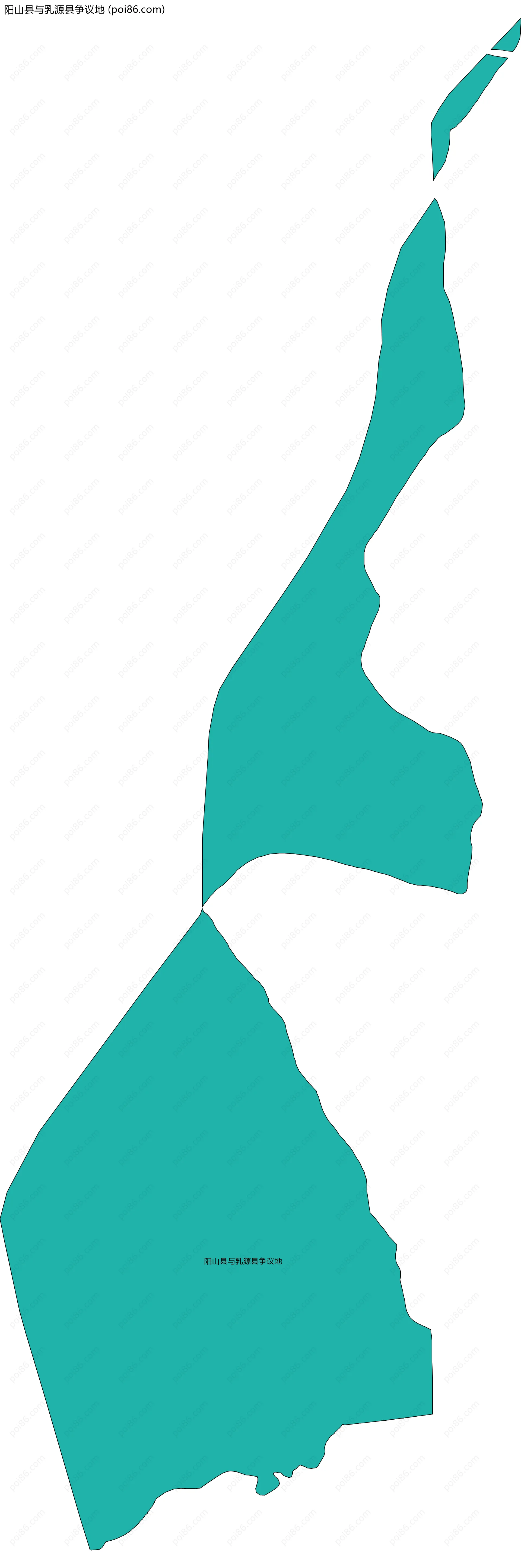 阳山县与乳源县争议地边界地图