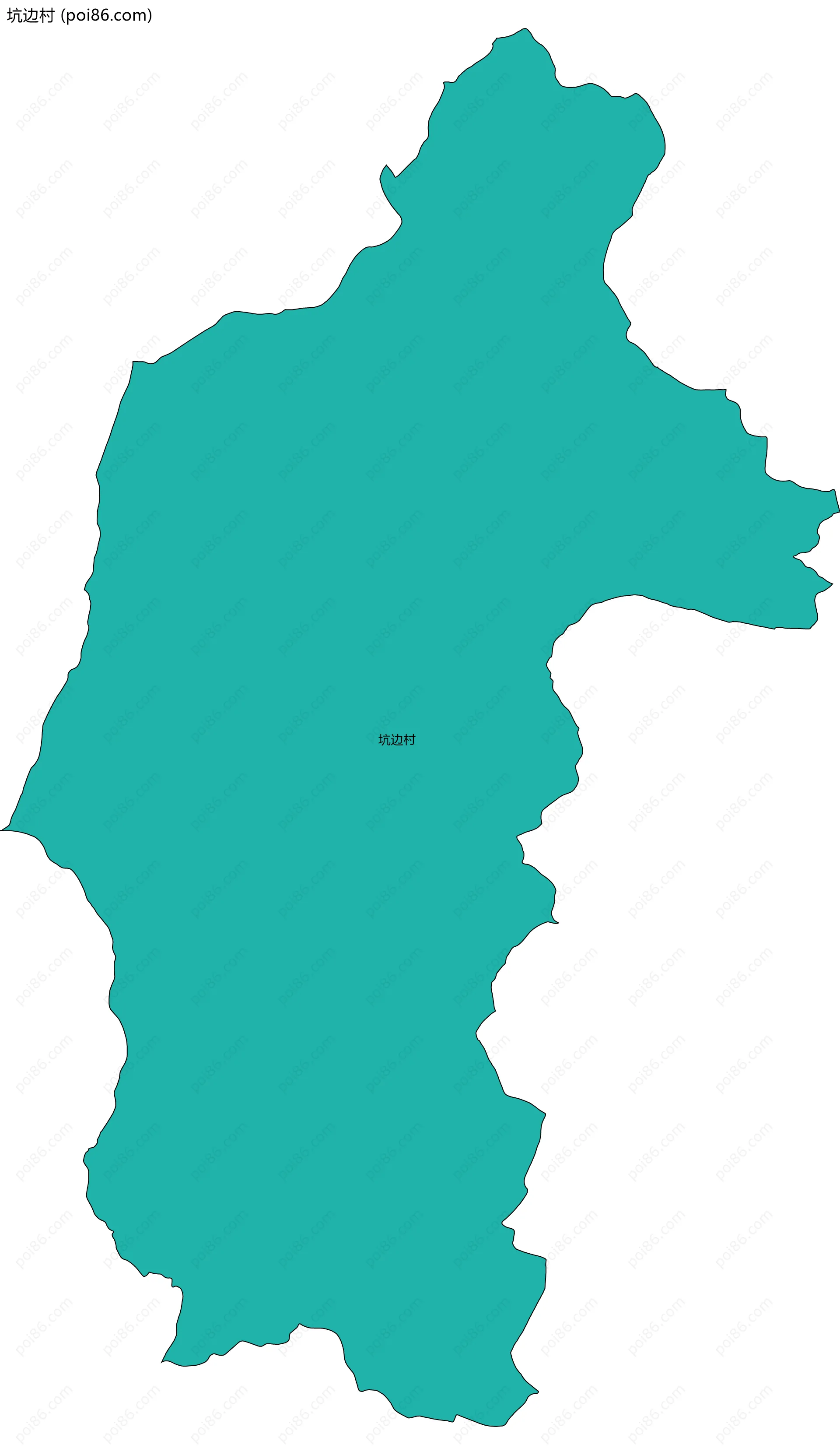 坑边村边界地图