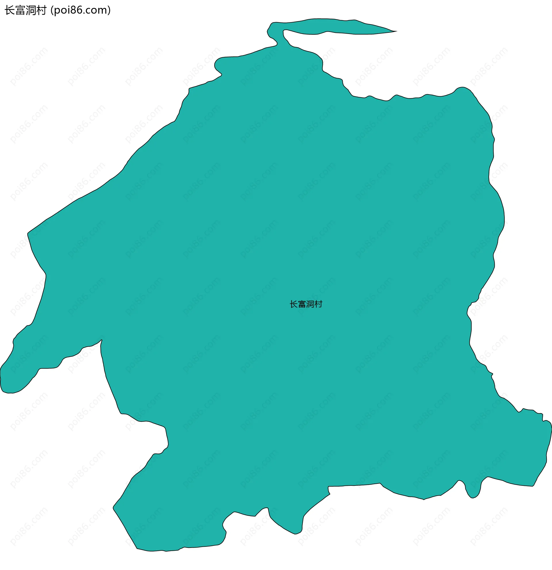 长富洞村边界地图