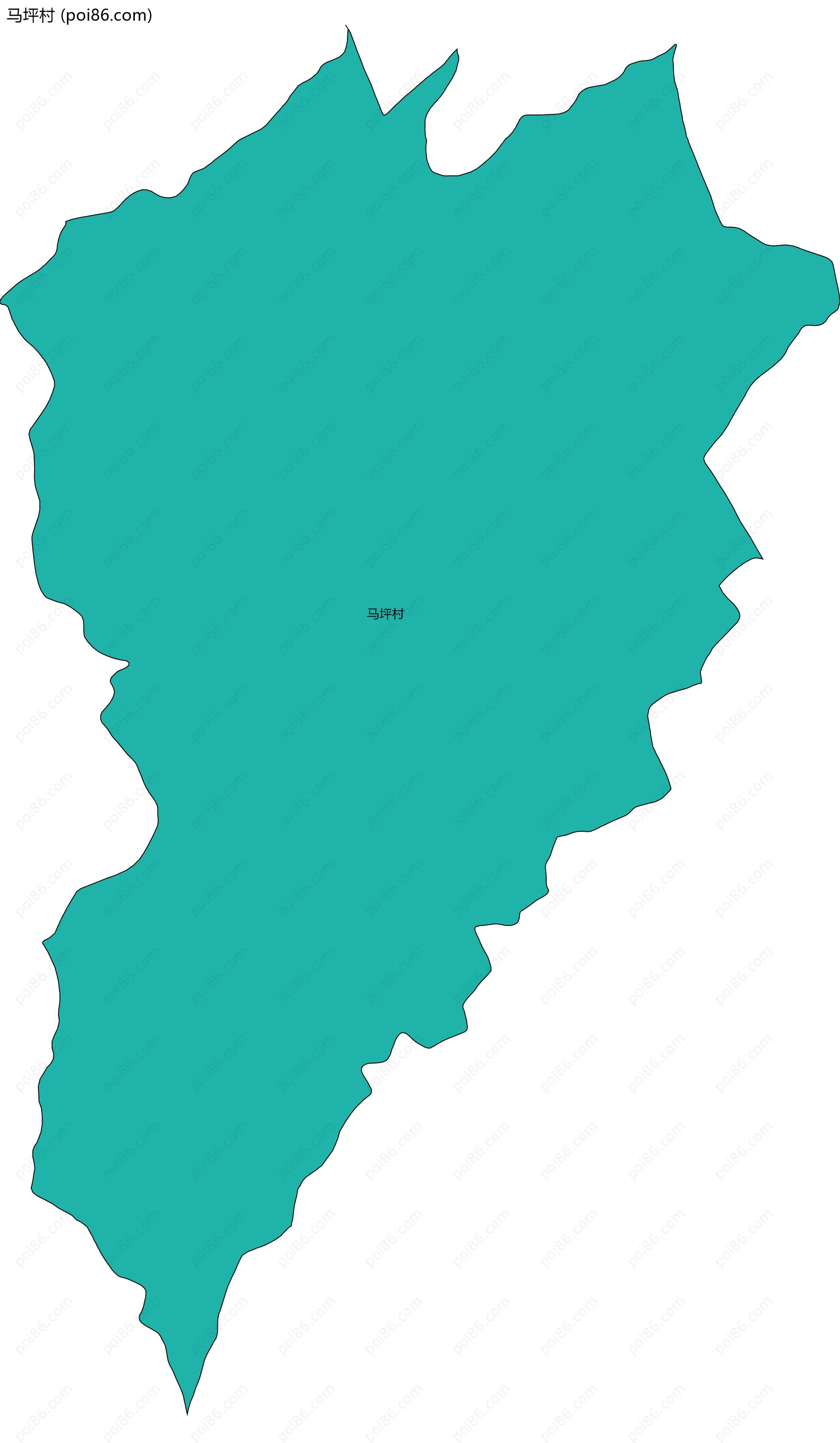 马坪村边界地图