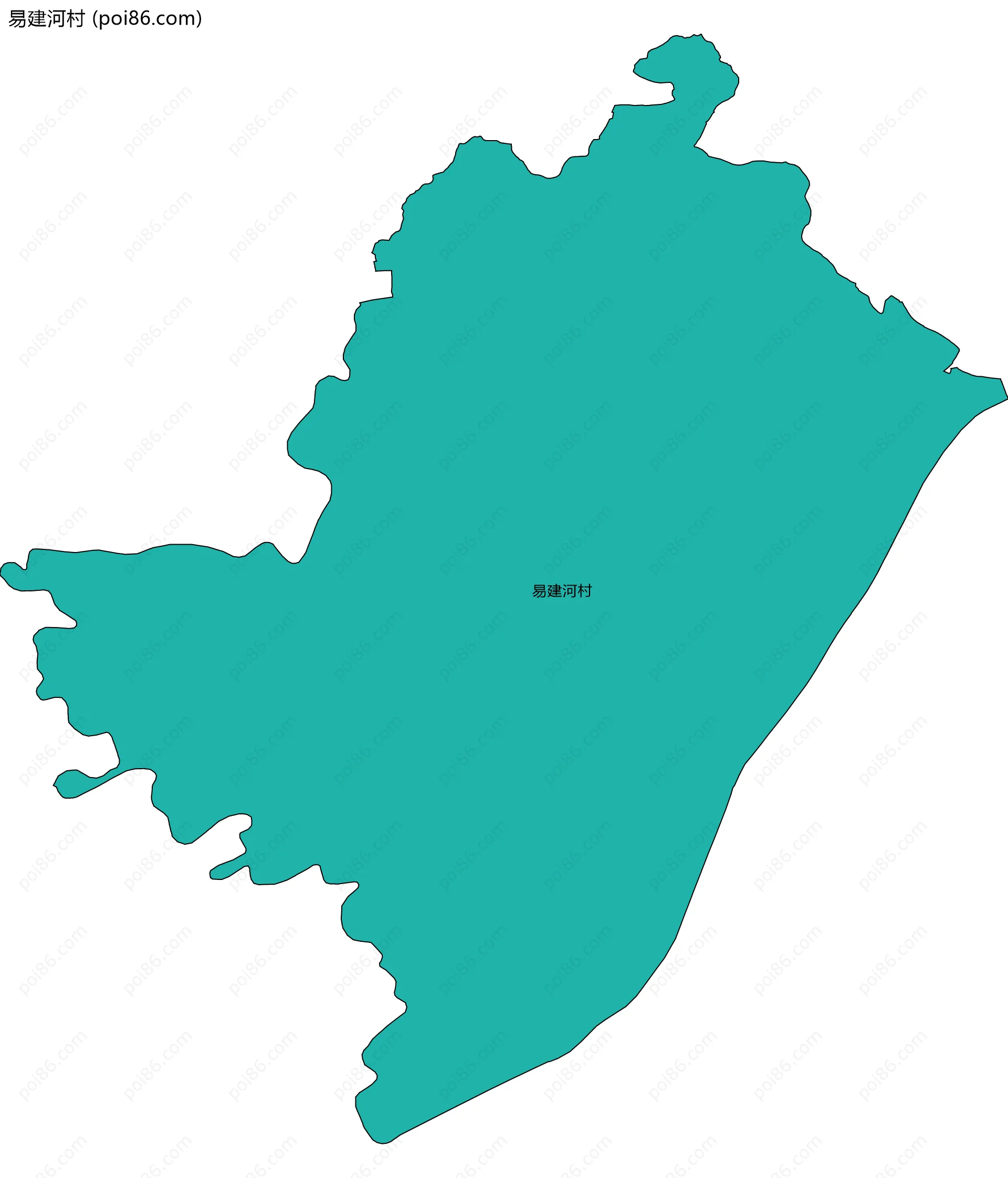 易建河村边界地图