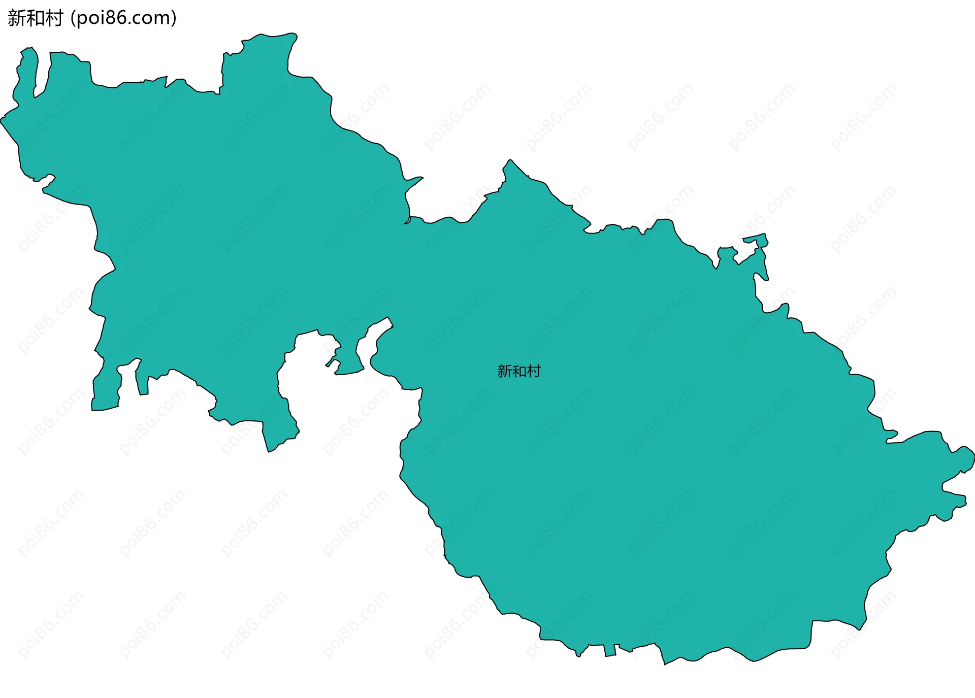 新和村边界地图