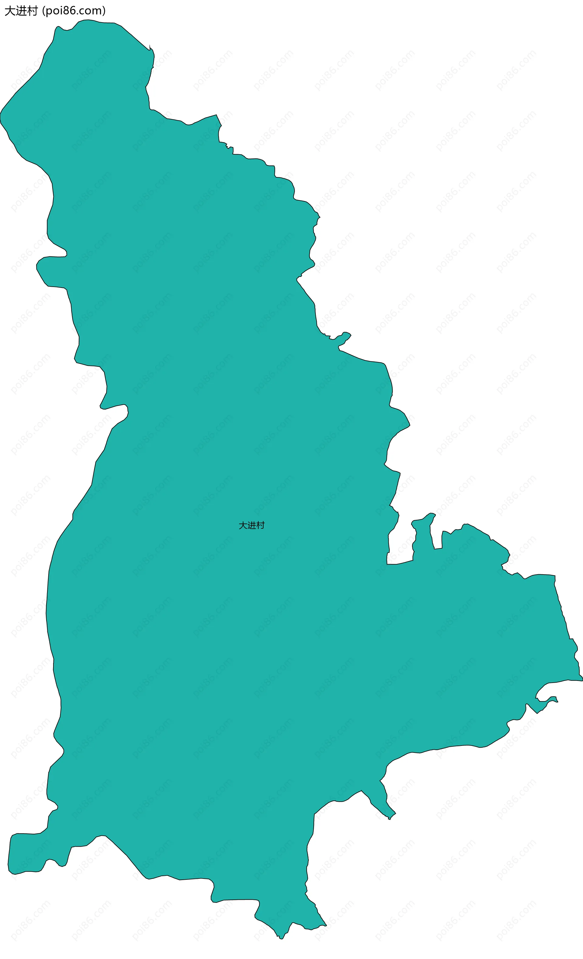 大进村边界地图