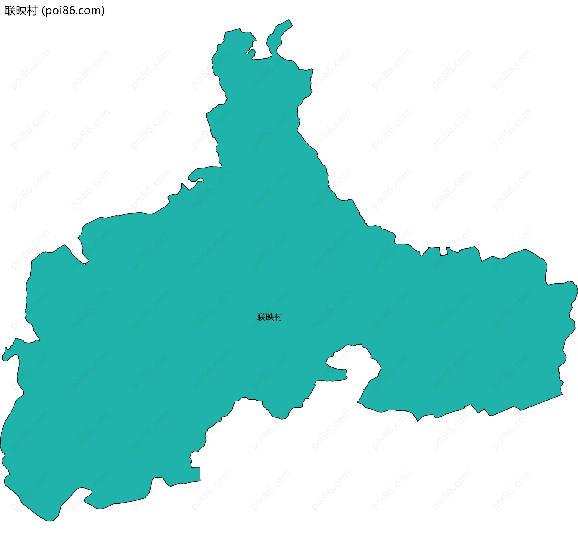 联映村边界地图