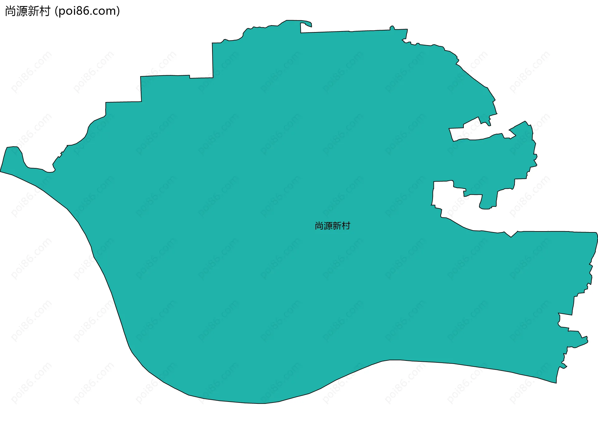 尚源新村边界地图