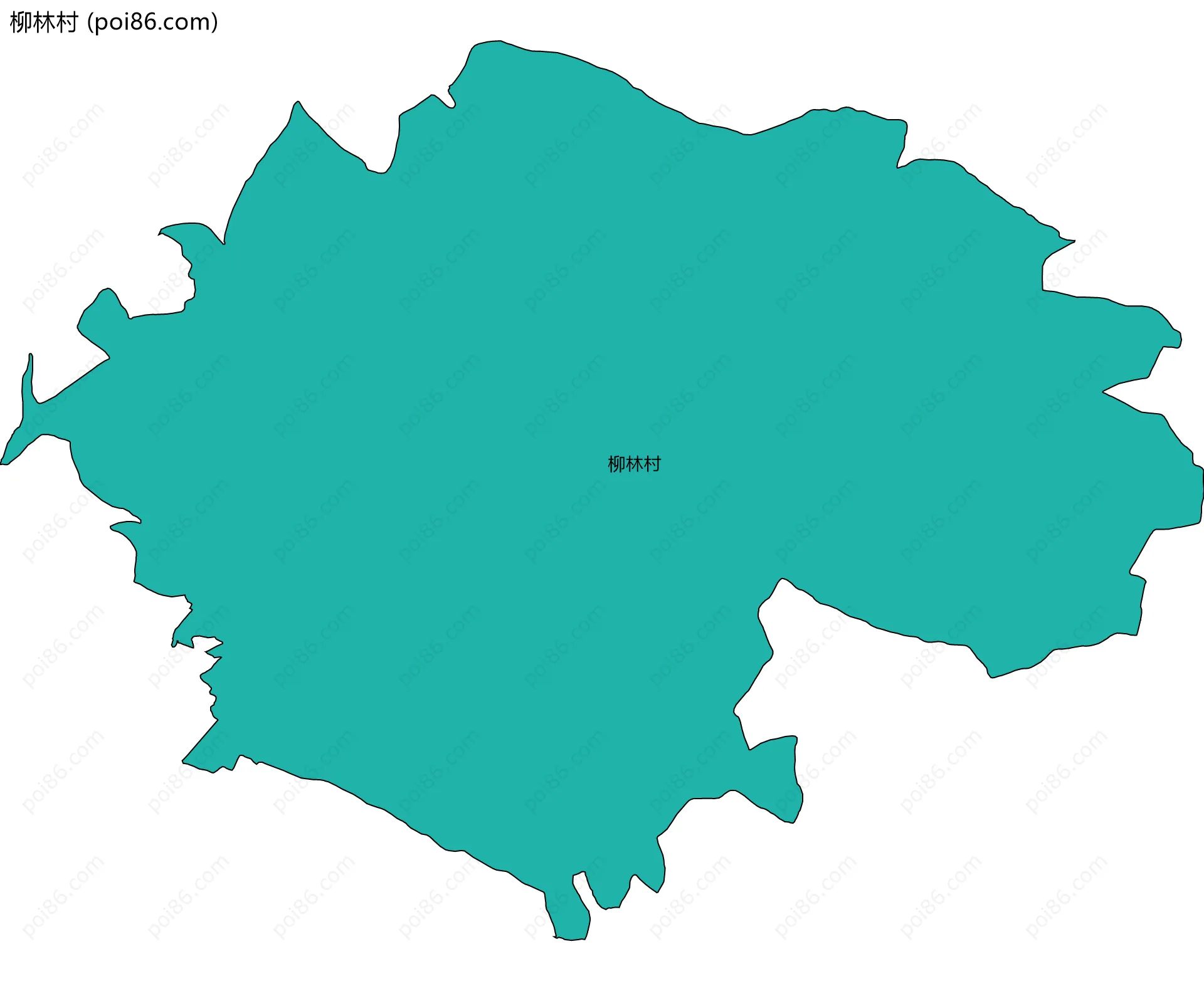 柳林村边界地图