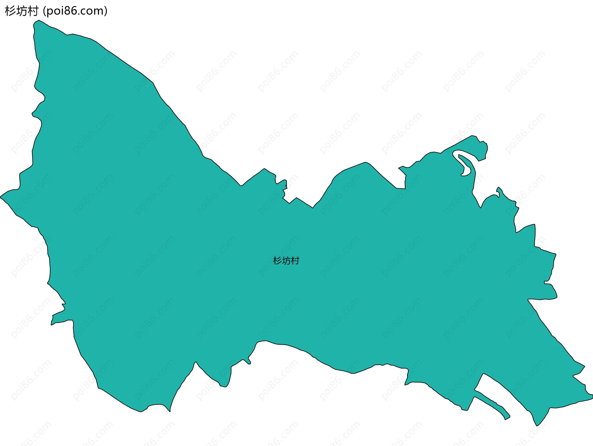 杉坊村边界地图