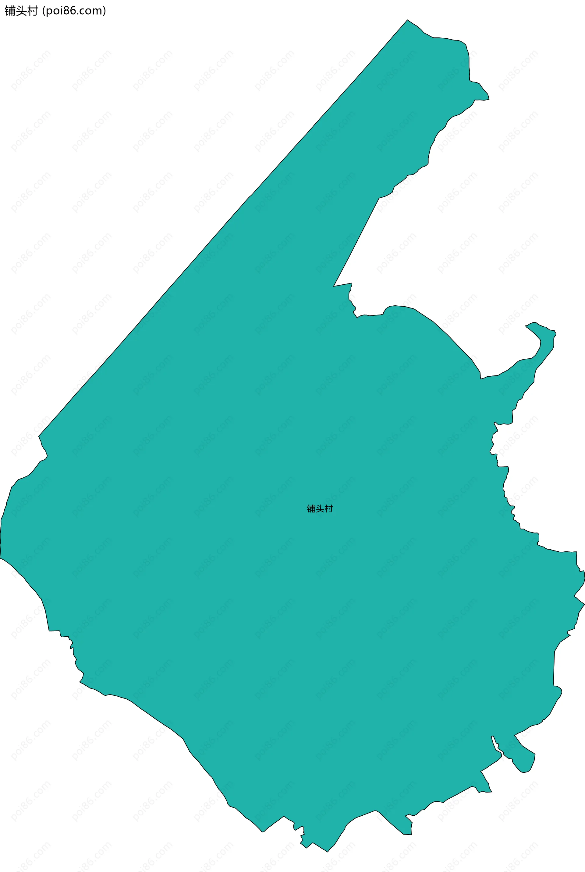 铺头村边界地图