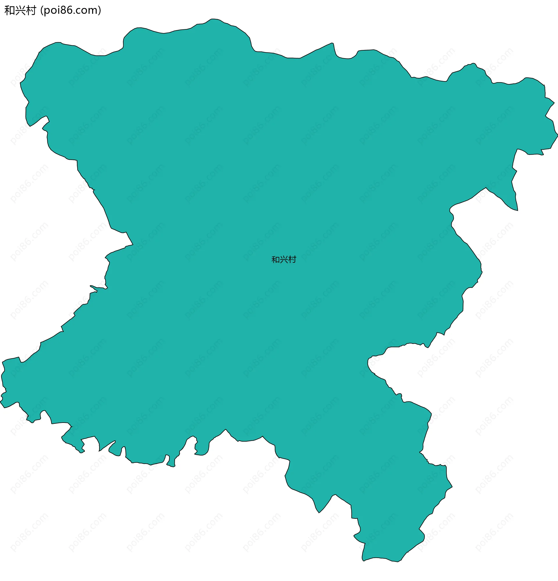 和兴村边界地图
