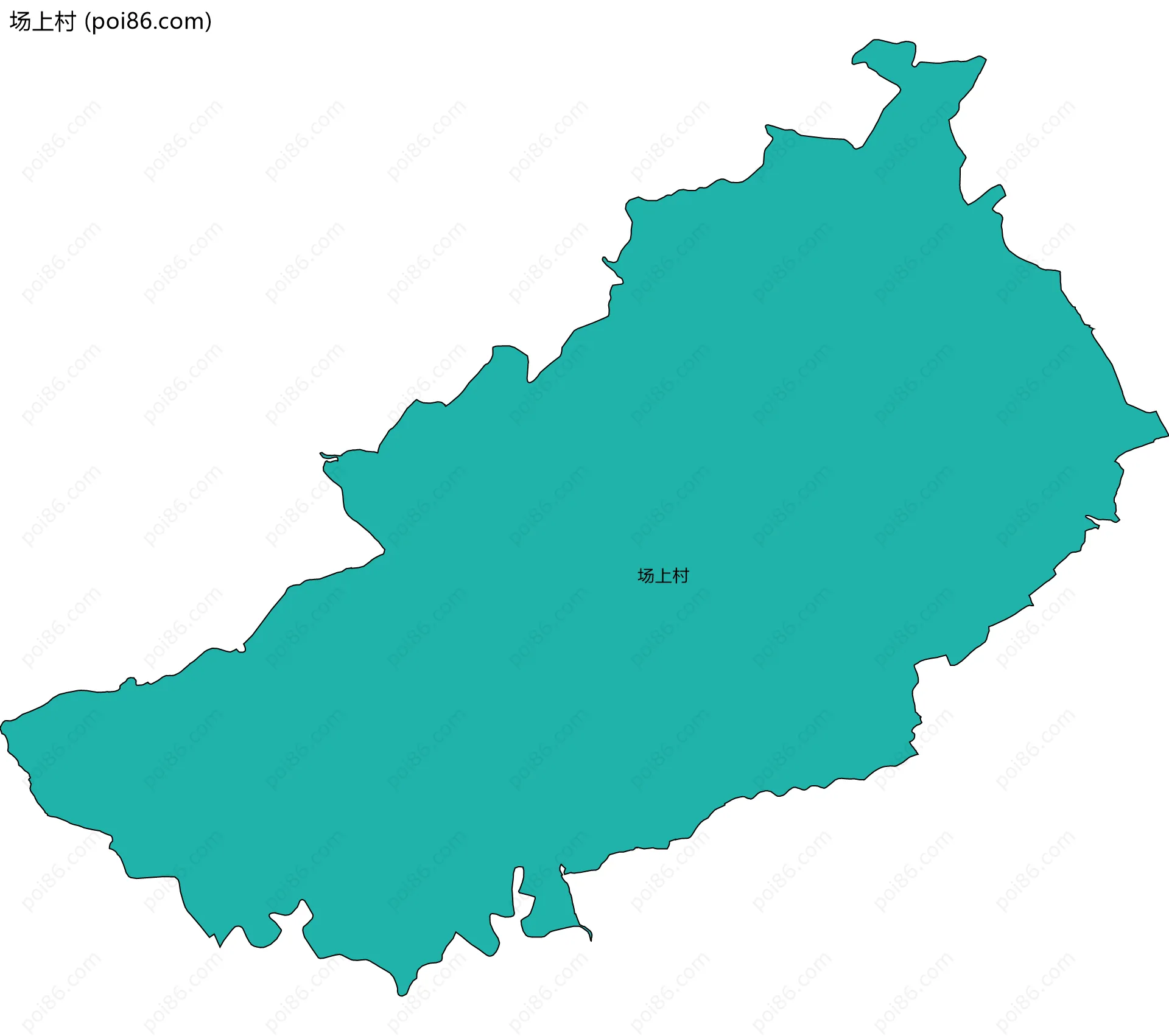 场上村边界地图