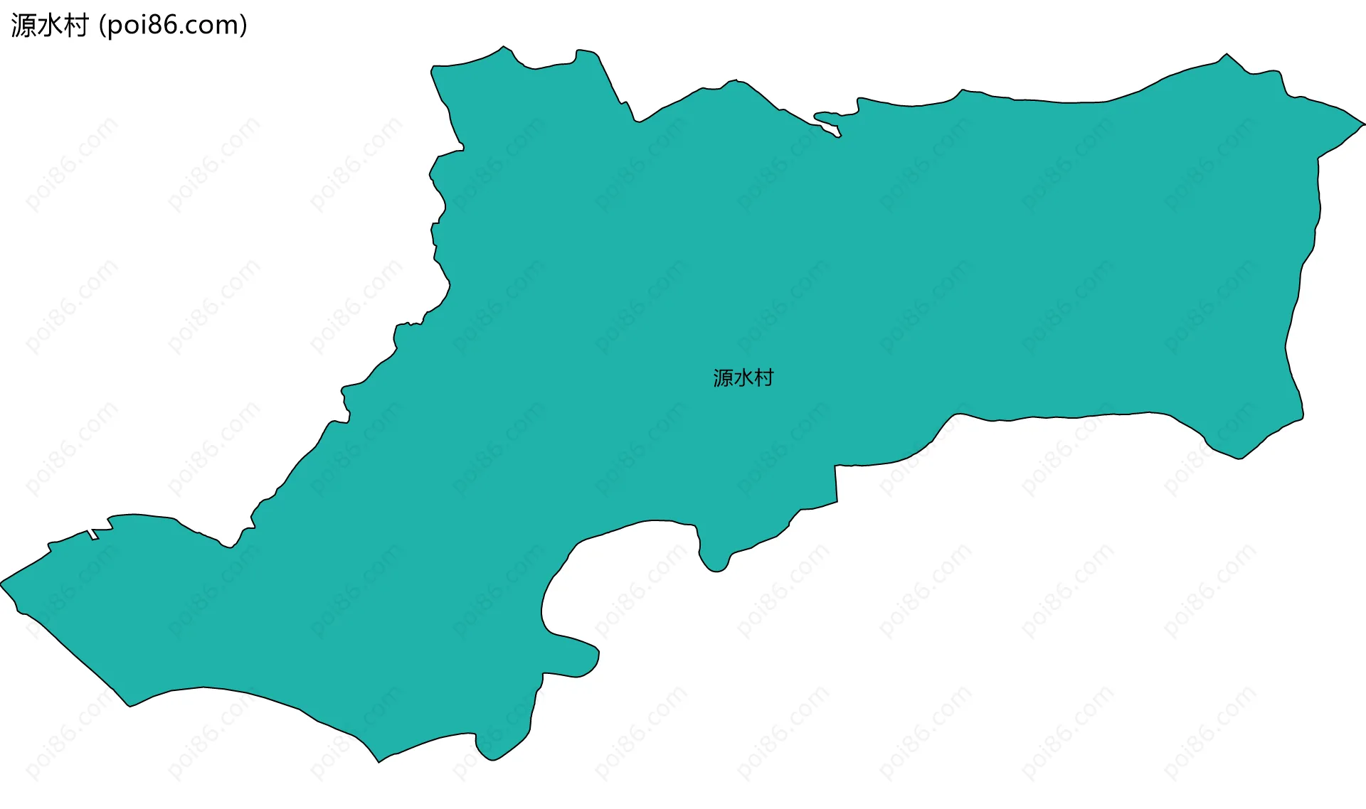 源水村边界地图