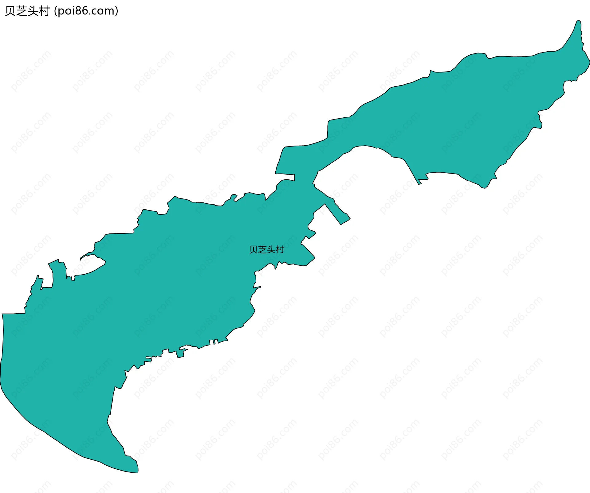 贝芝头村边界地图