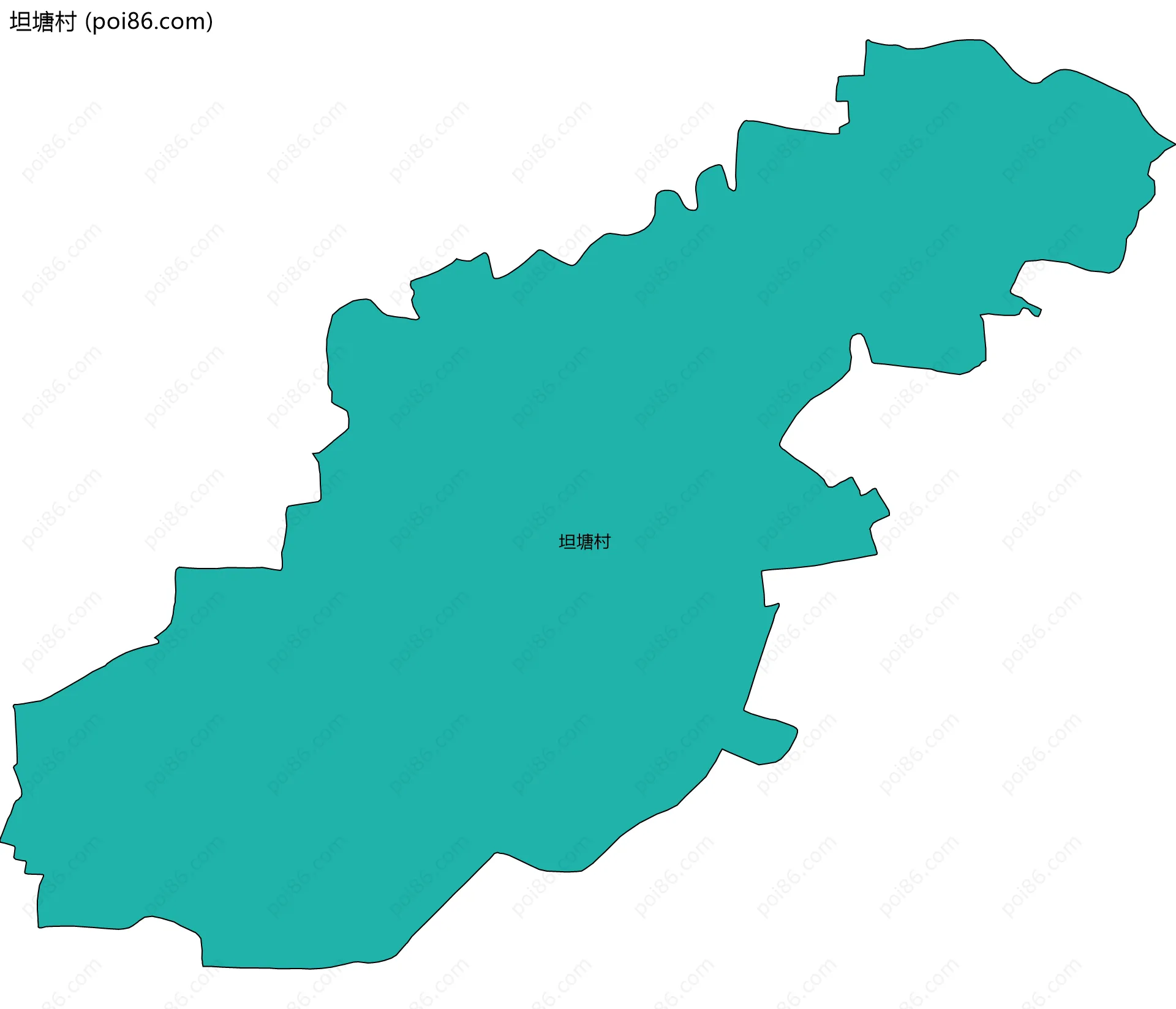 坦塘村边界地图