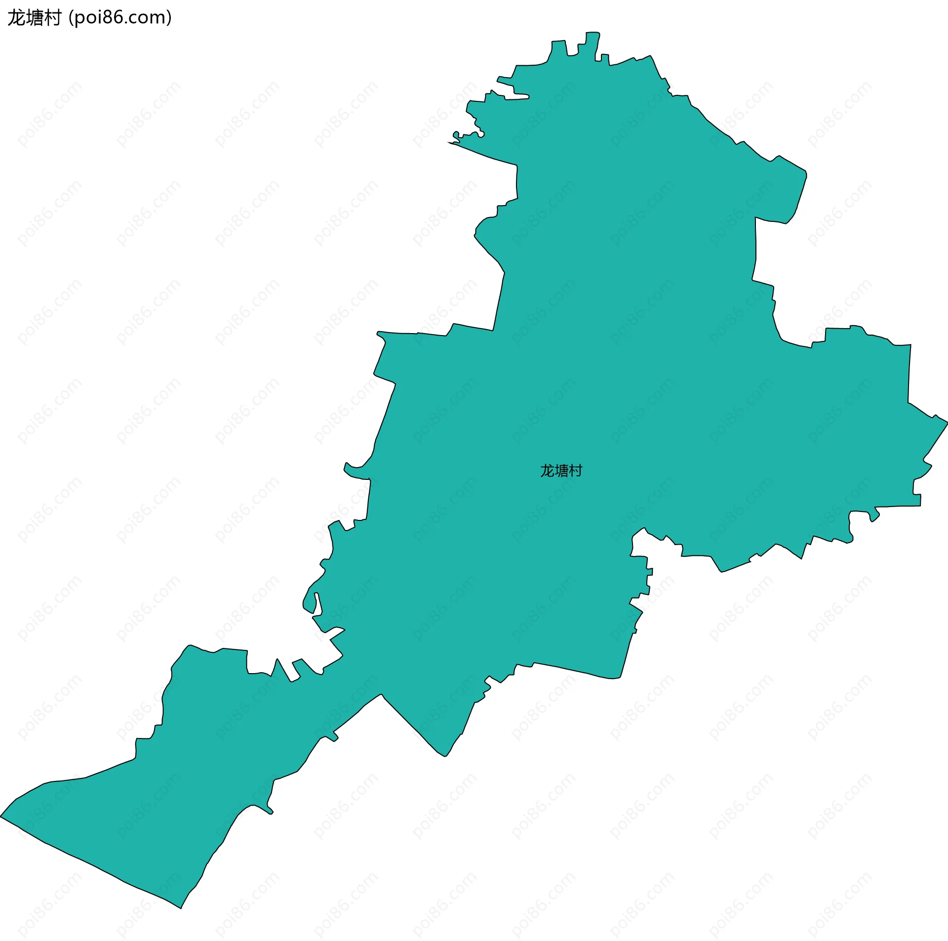 龙塘村边界地图