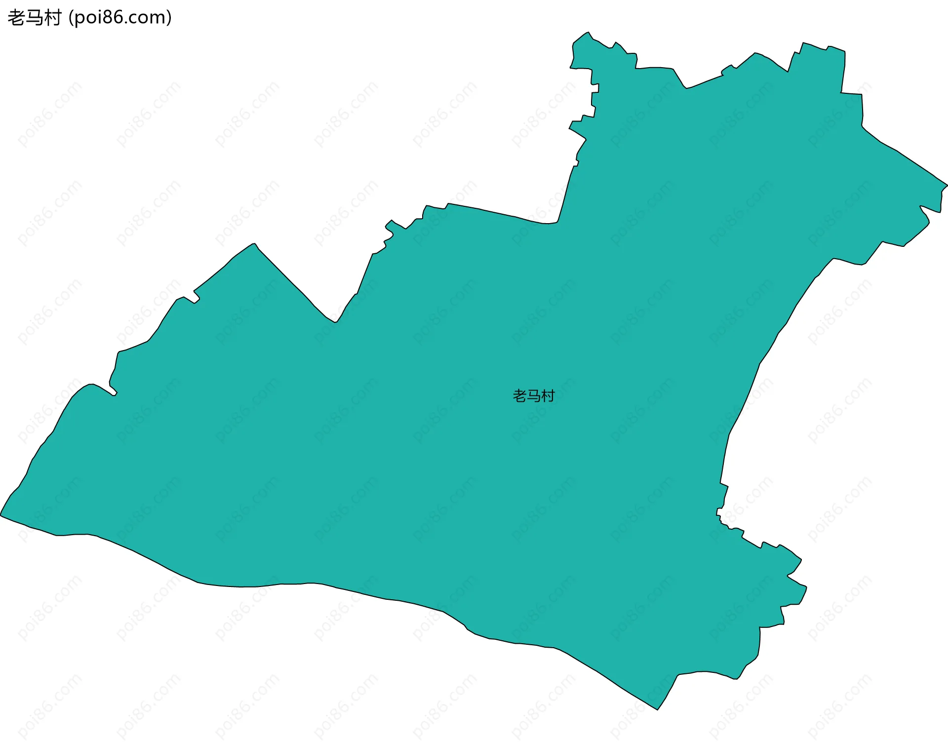 老马村边界地图