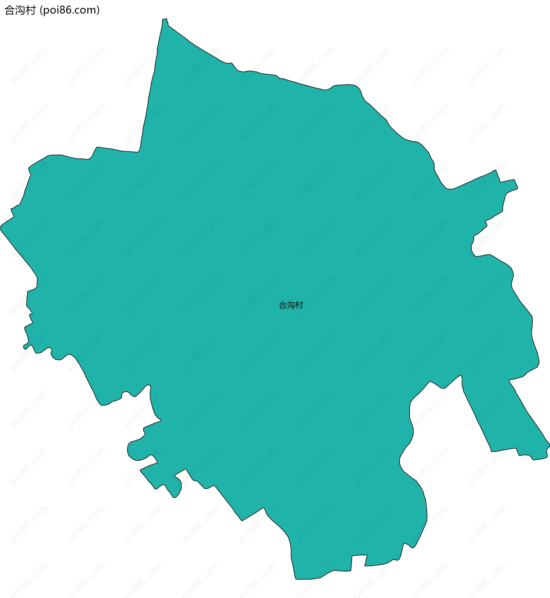 合沟村边界地图