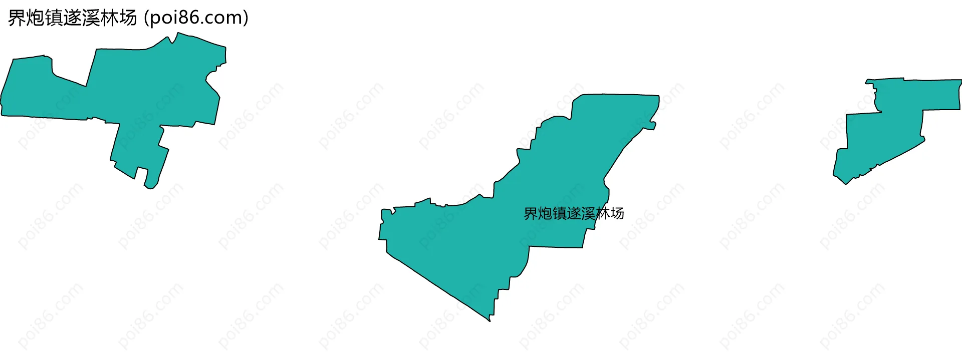 界炮镇遂溪林场边界地图