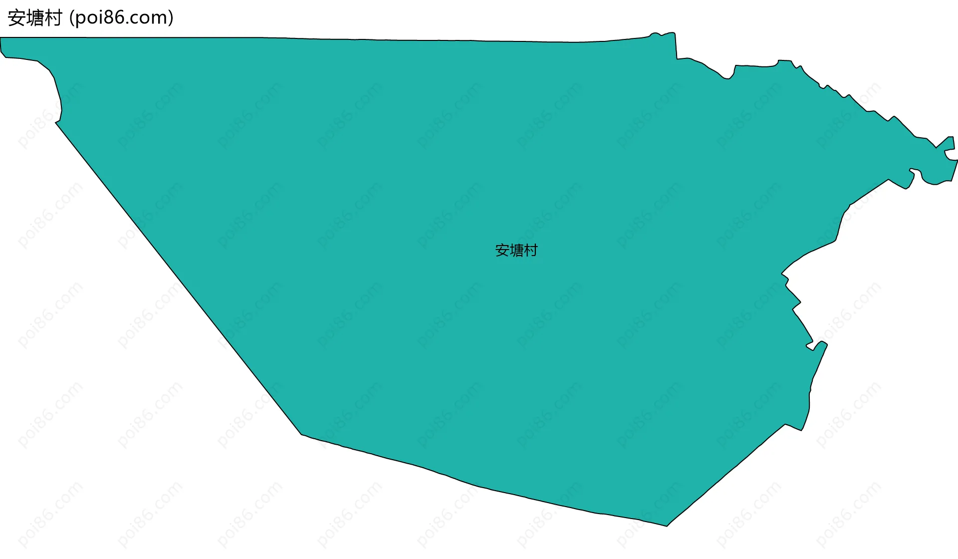 安塘村边界地图