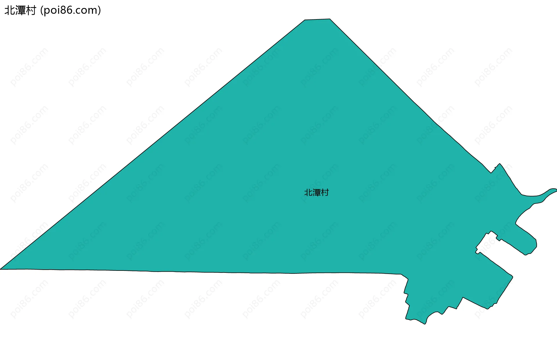 北潭村边界地图