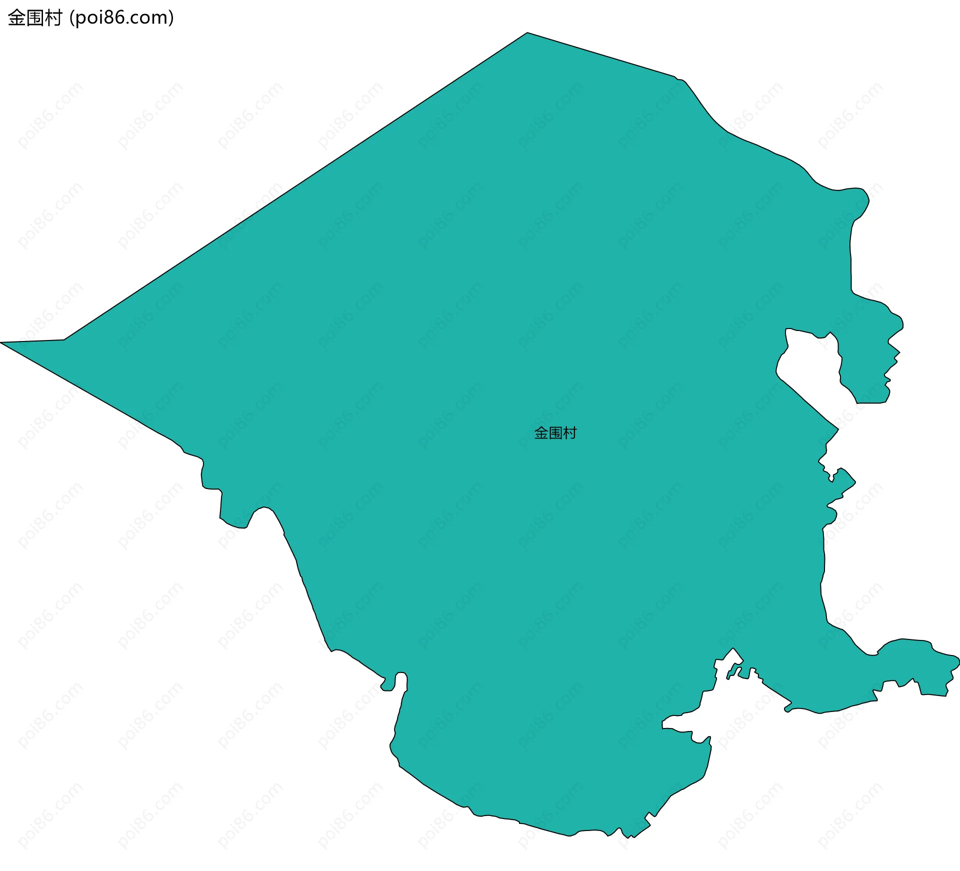 金围村边界地图