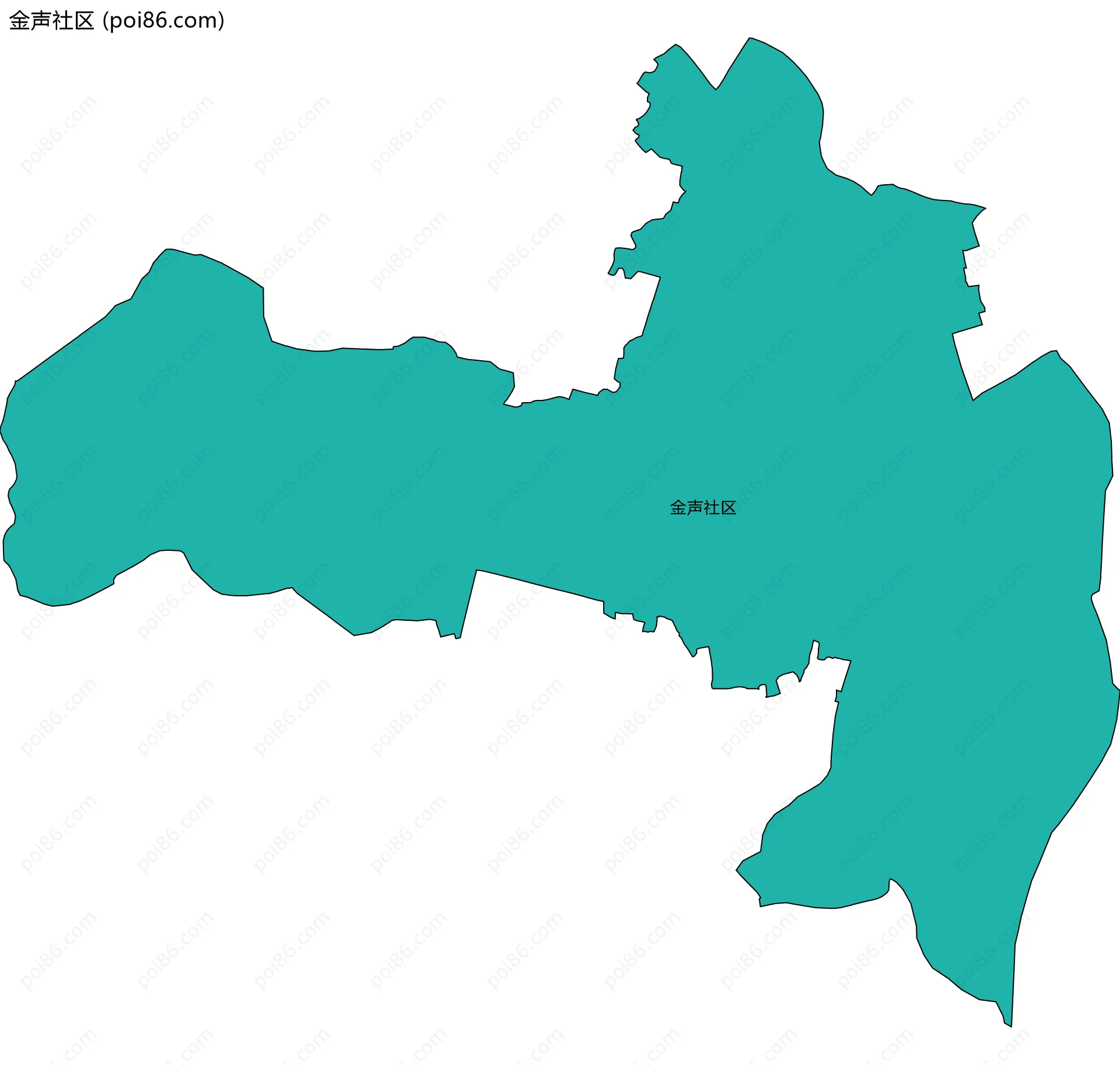 金声社区边界地图