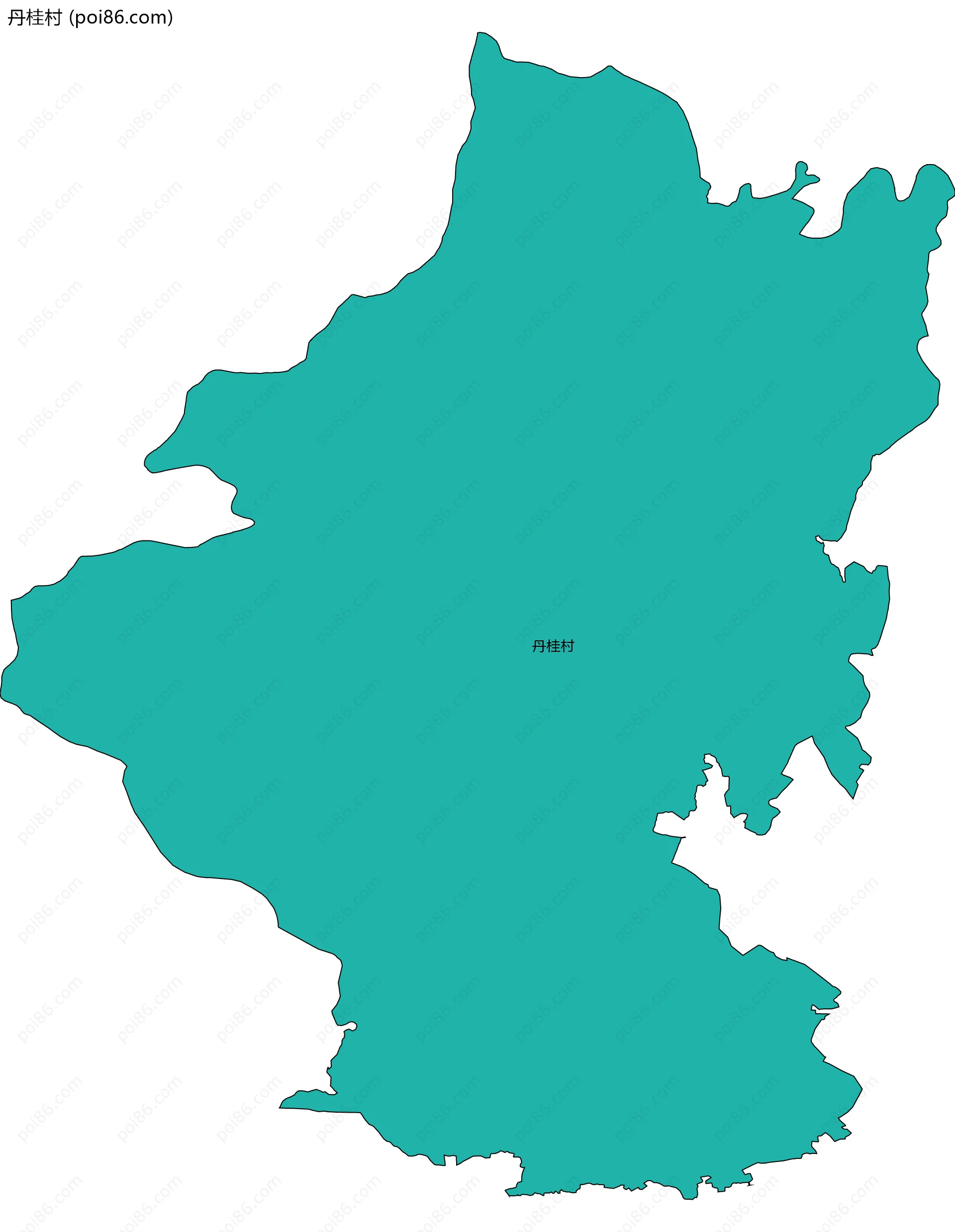 丹桂村边界地图