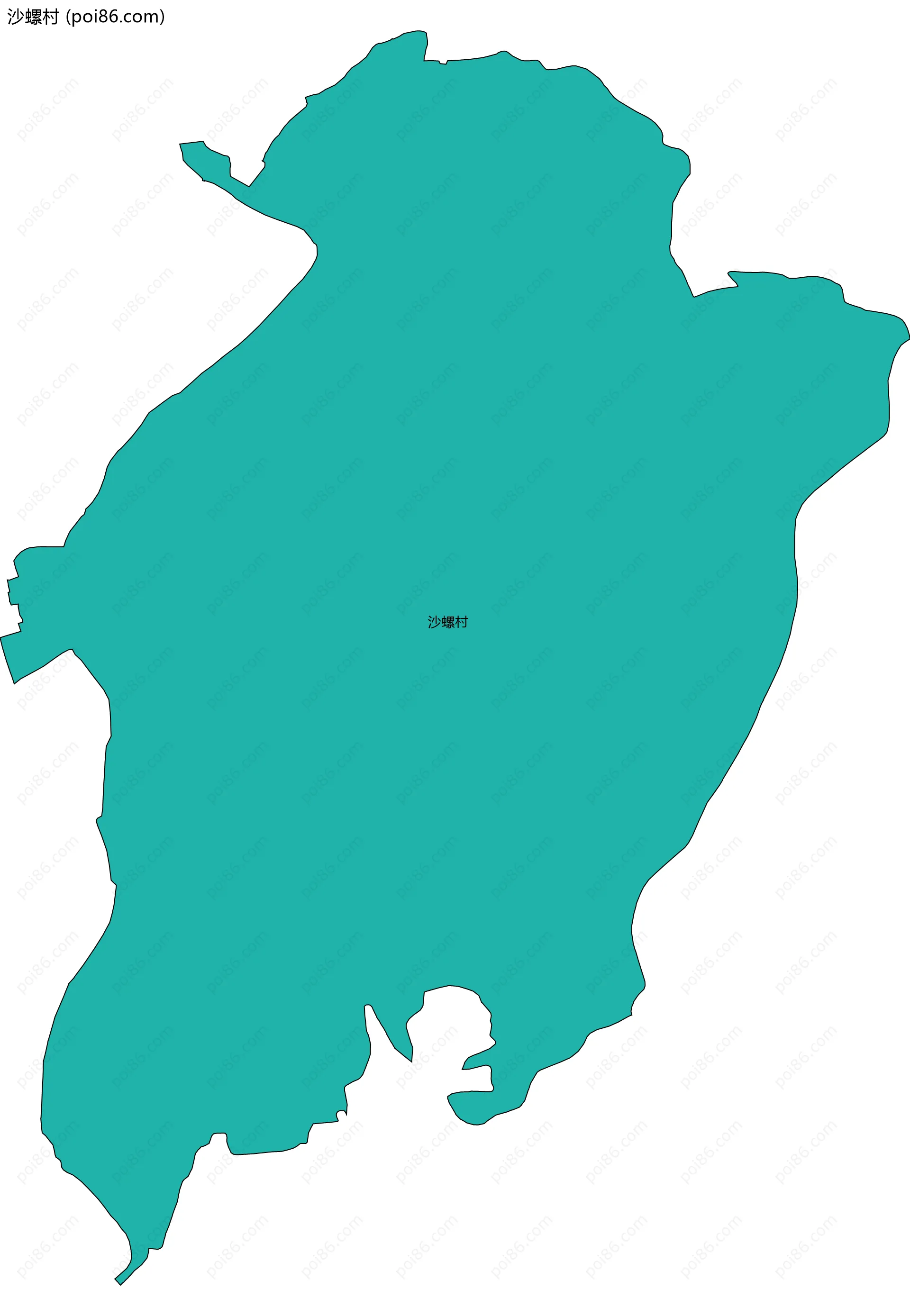 沙螺村边界地图