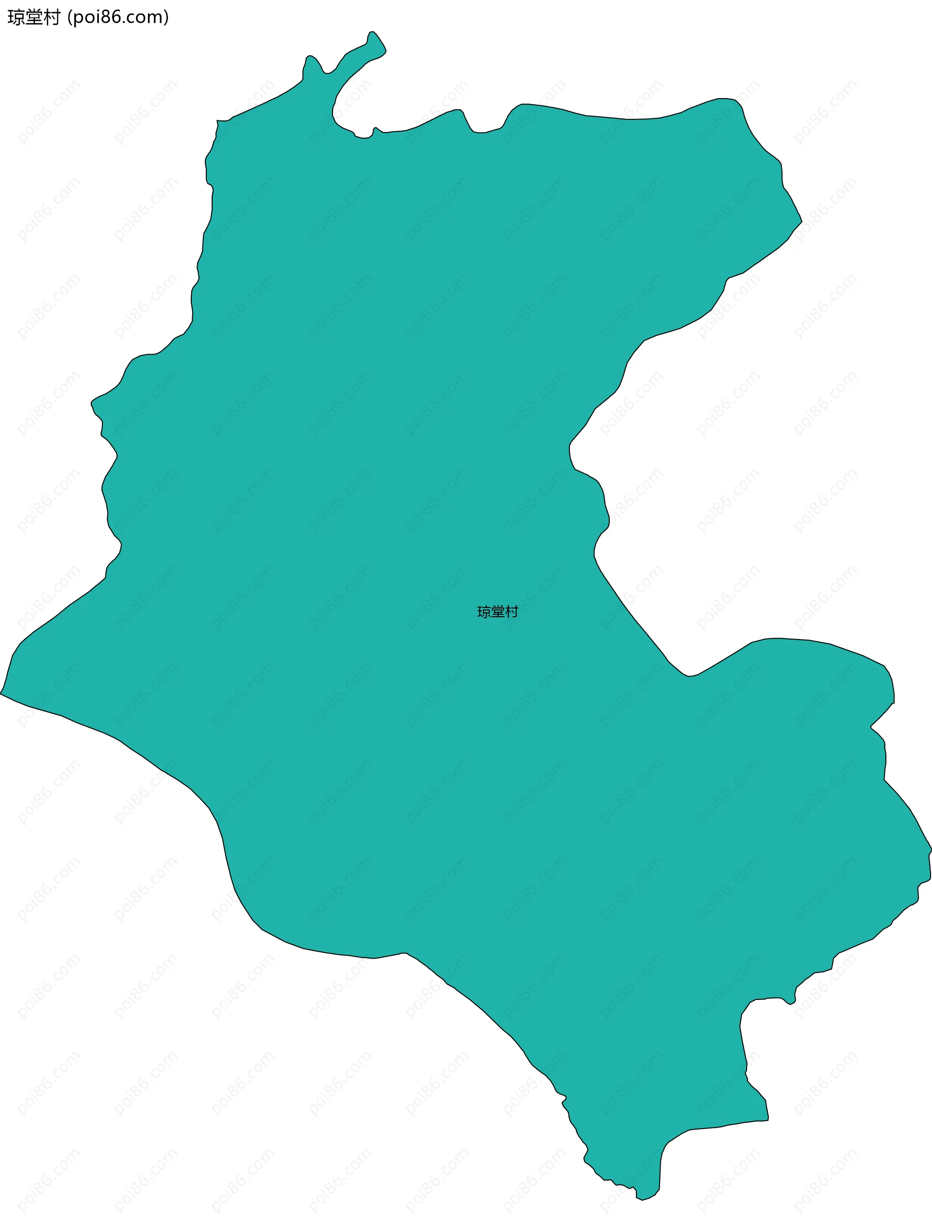 琼堂村边界地图