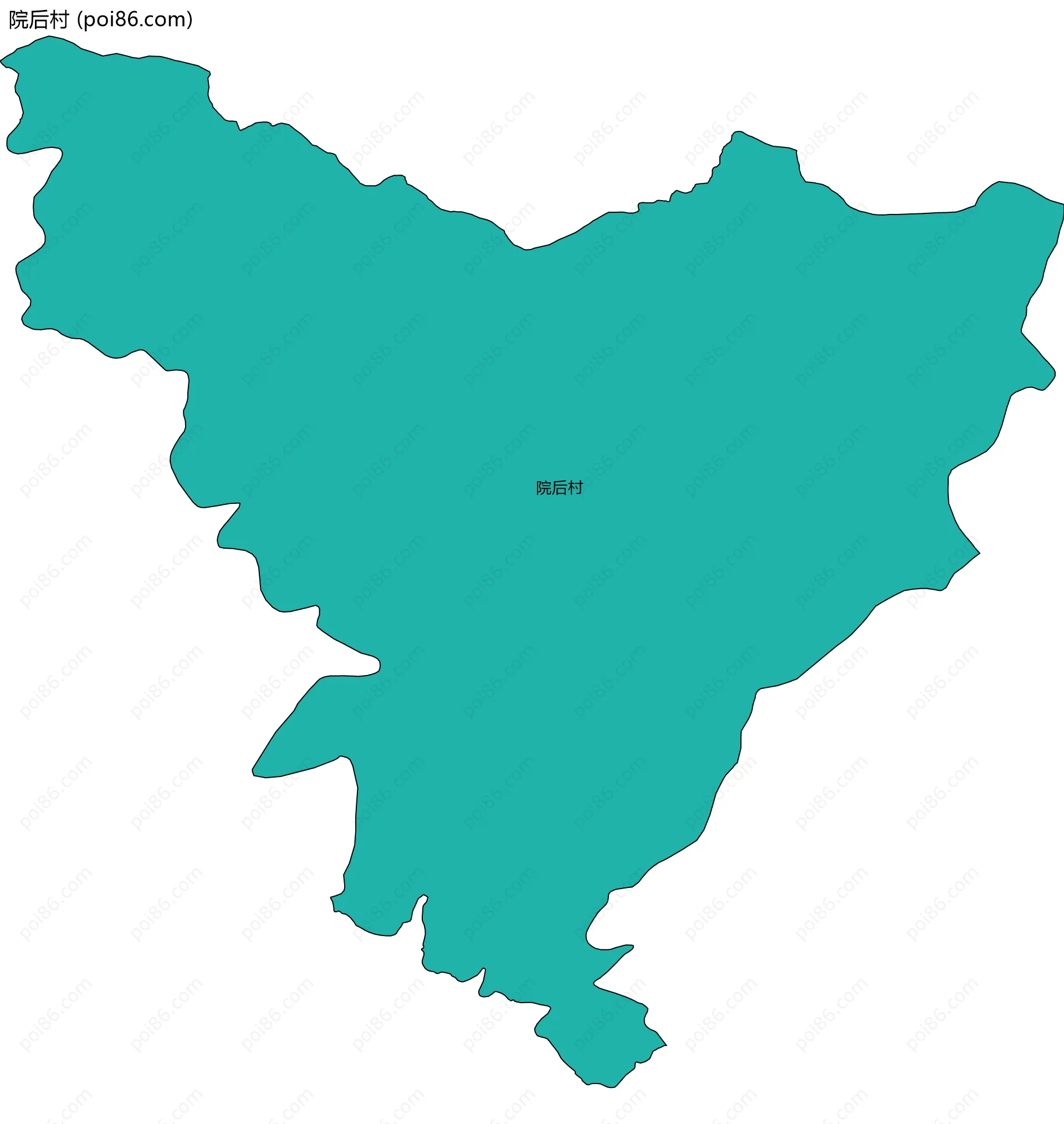 院后村边界地图