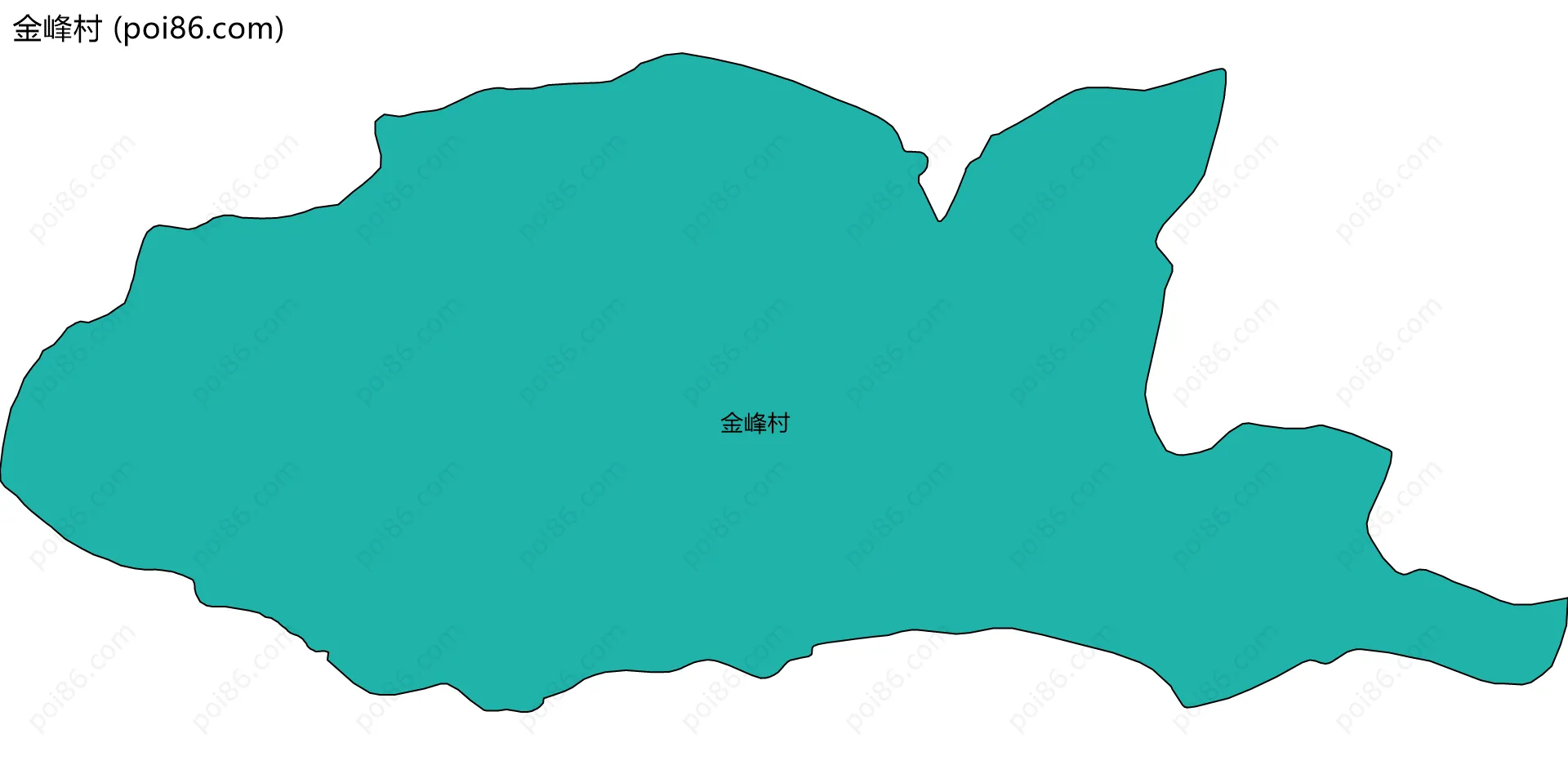 金峰村边界地图