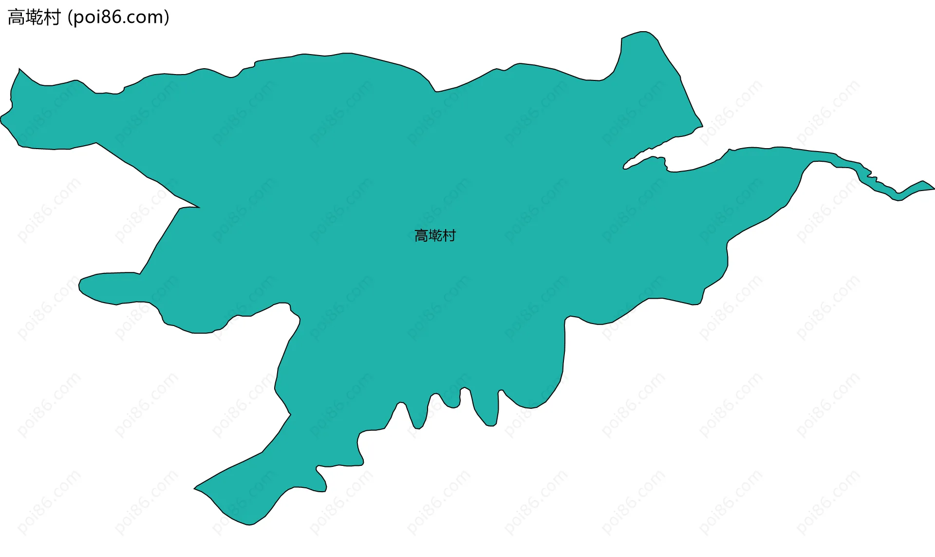 高墘村边界地图