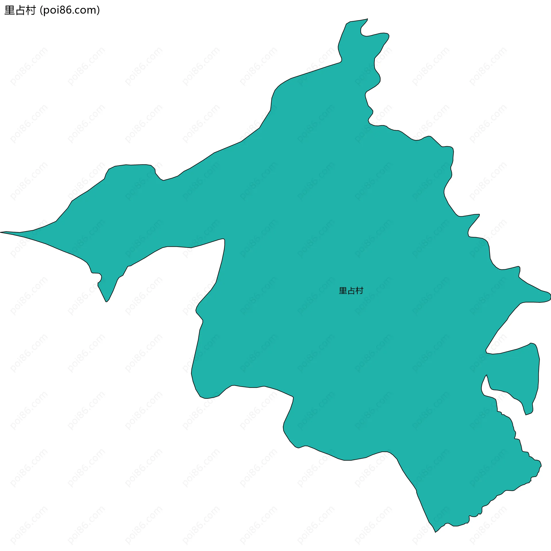 里占村边界地图