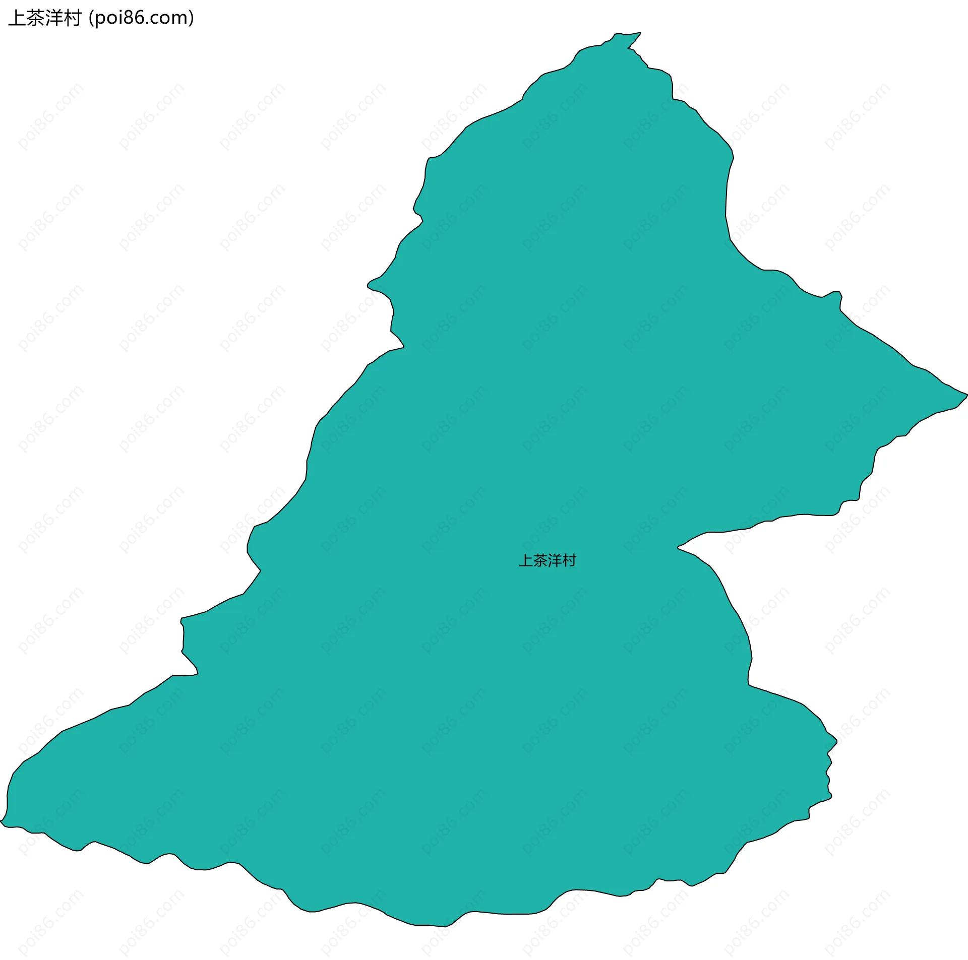 上茶洋村边界地图