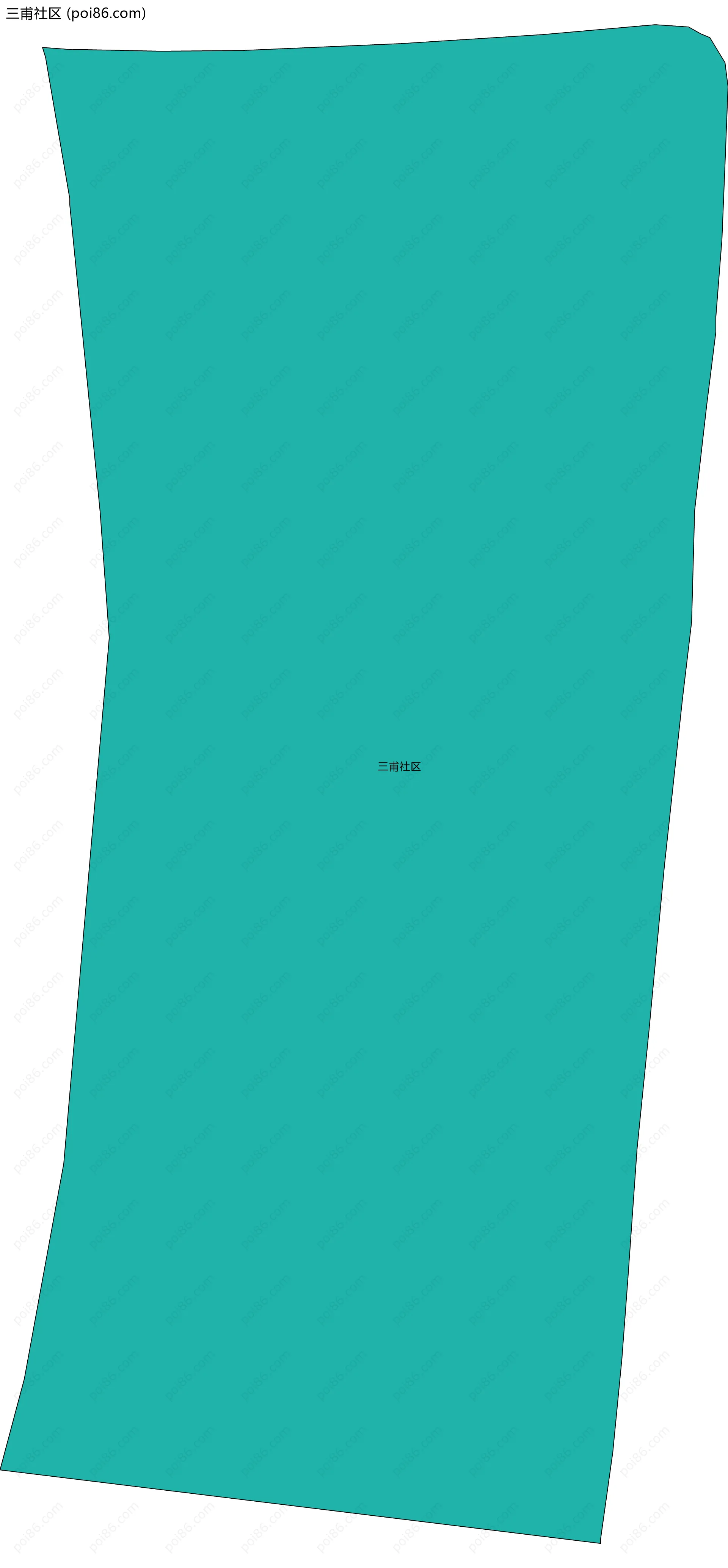 三甫社区边界地图