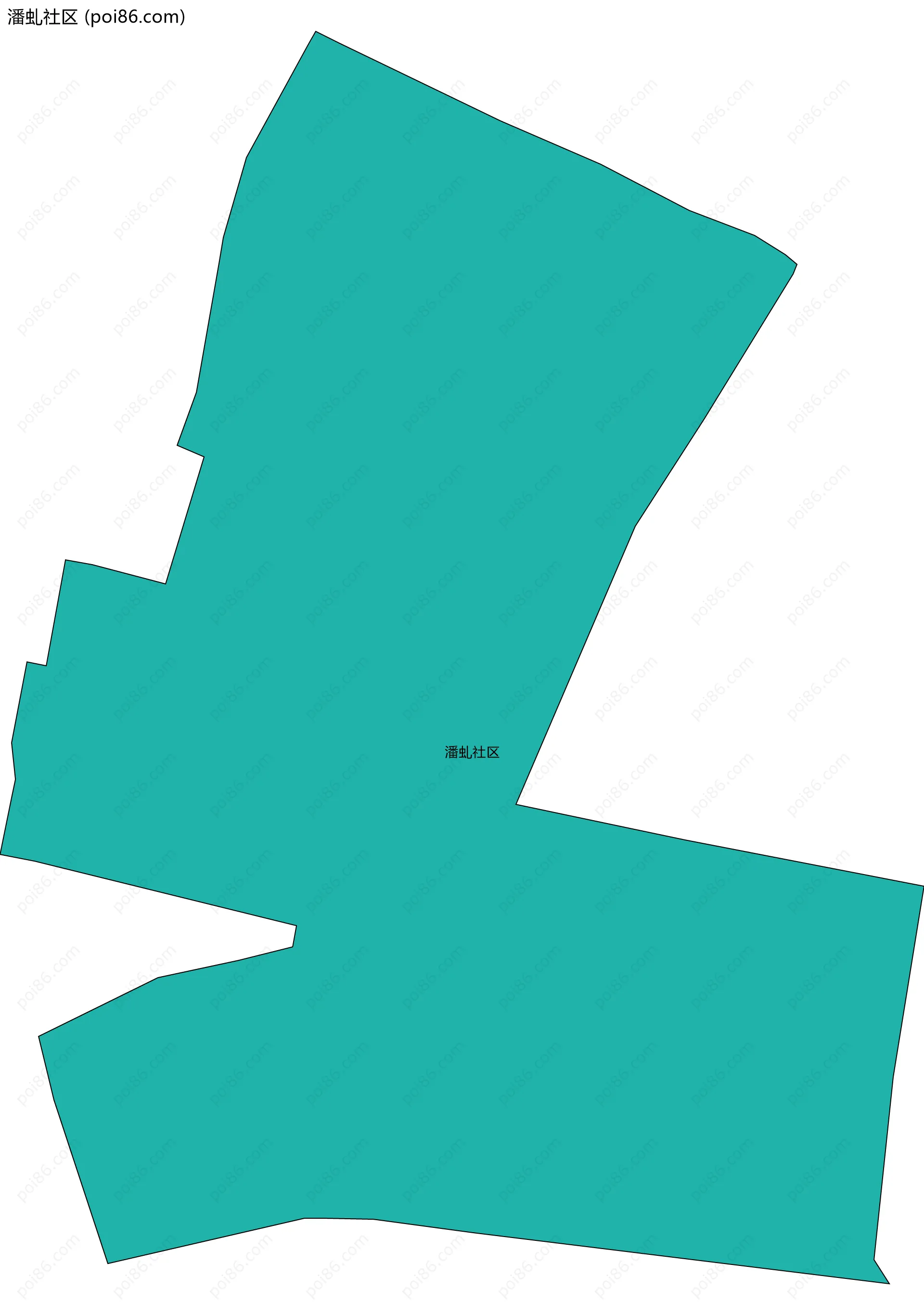 潘虬社区边界地图