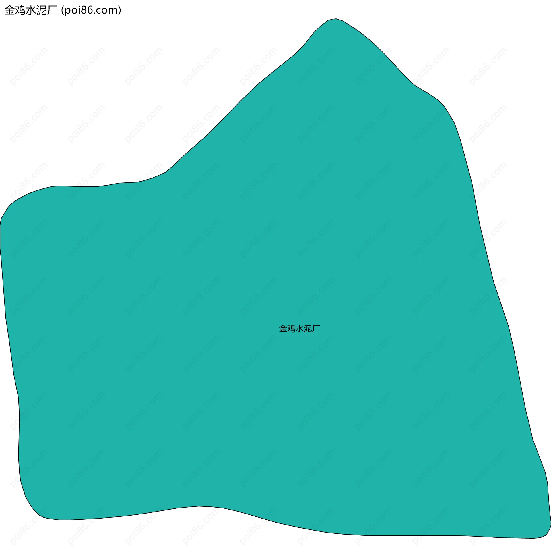 金鸡水泥厂边界地图