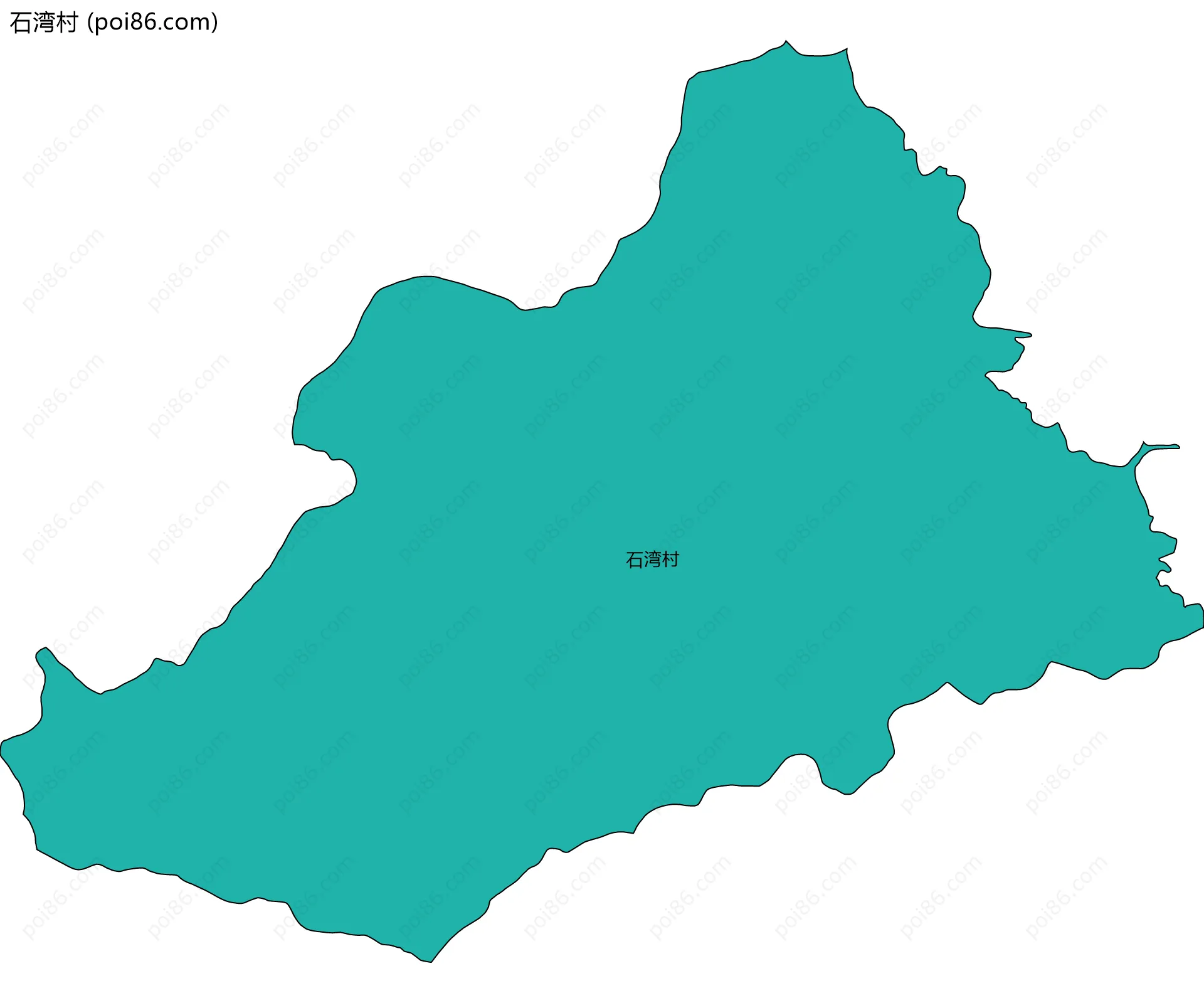 石湾村边界地图