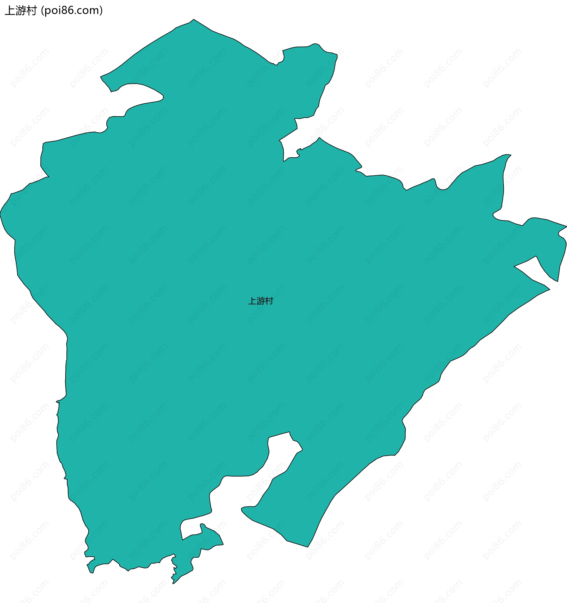 上游村边界地图