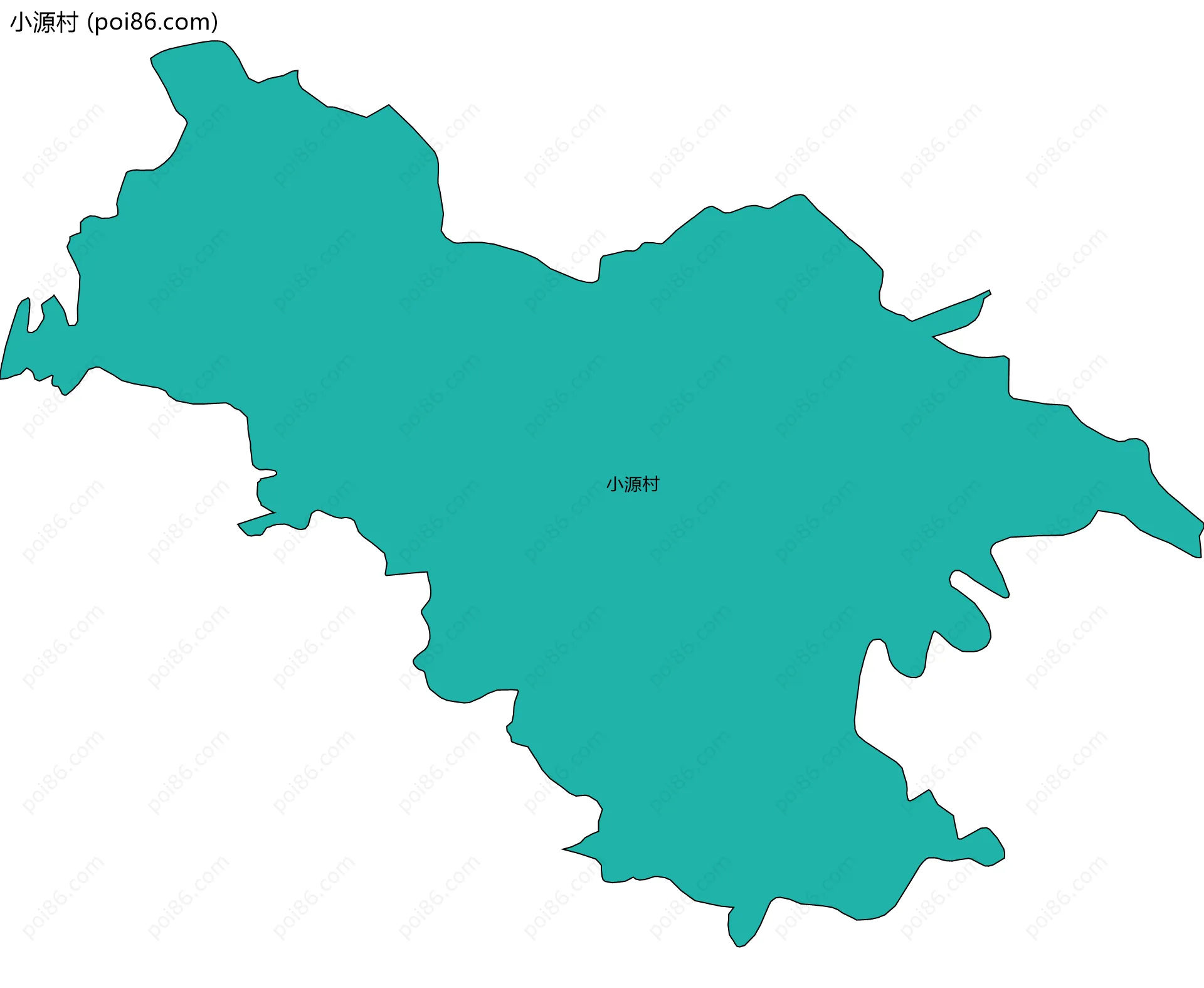 小源村边界地图