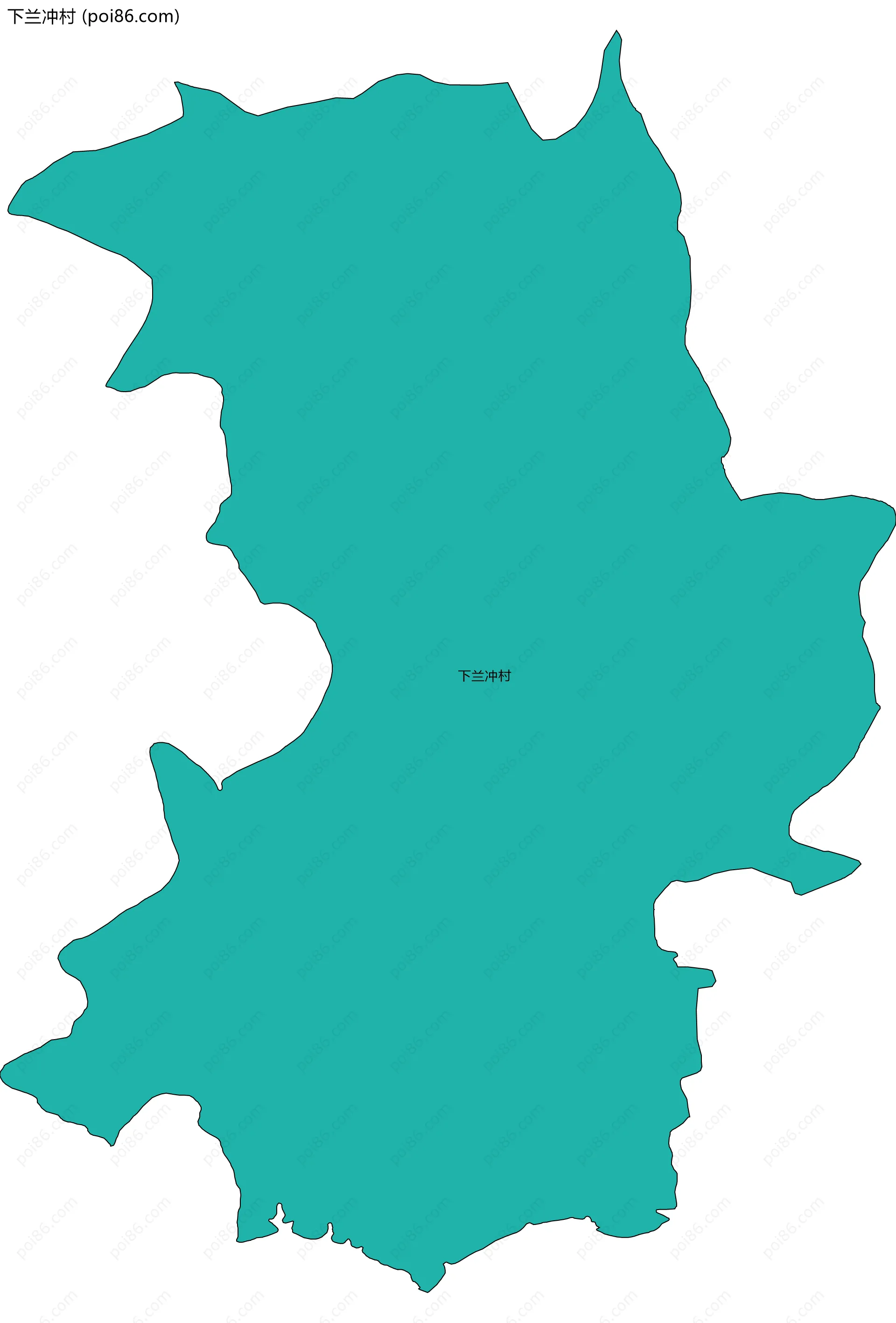 下兰冲村边界地图