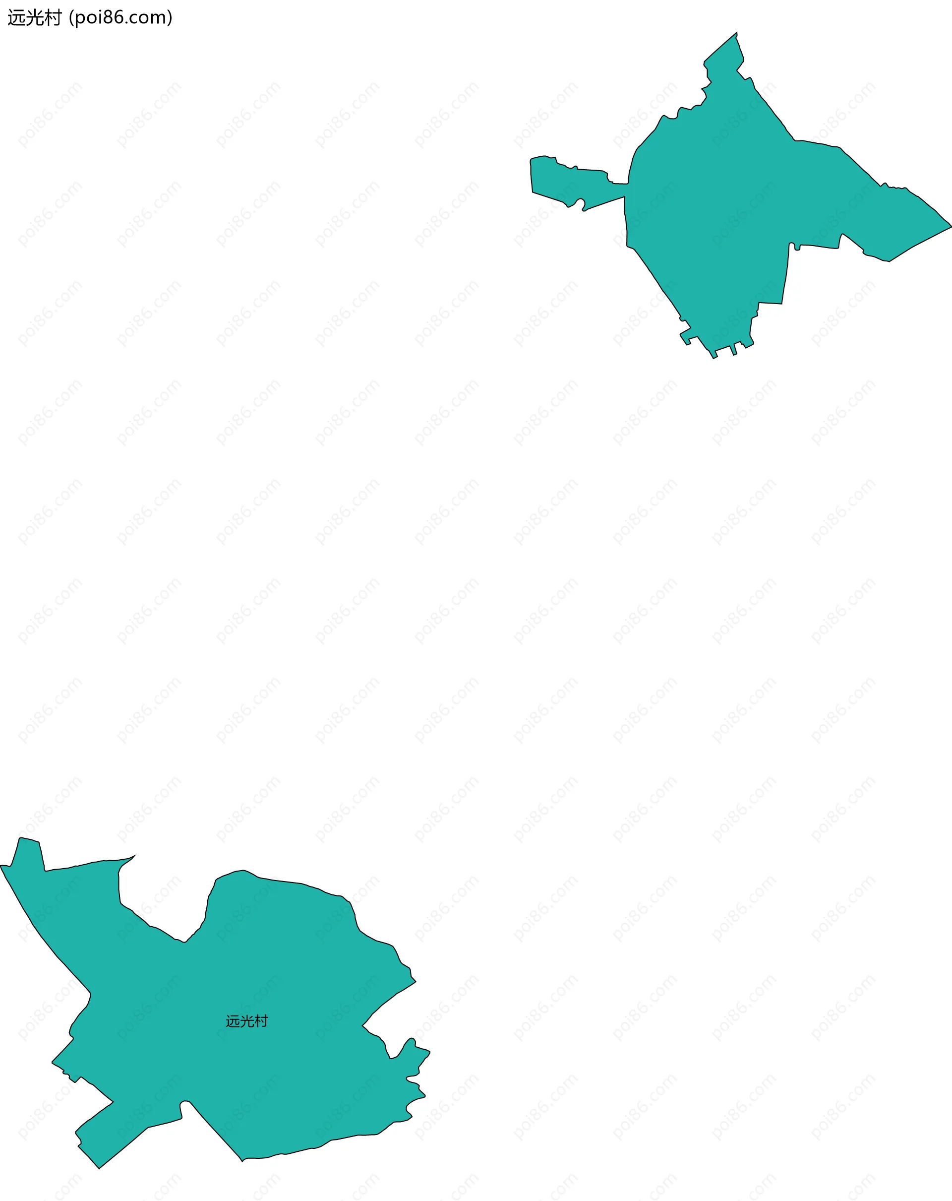 远光村边界地图