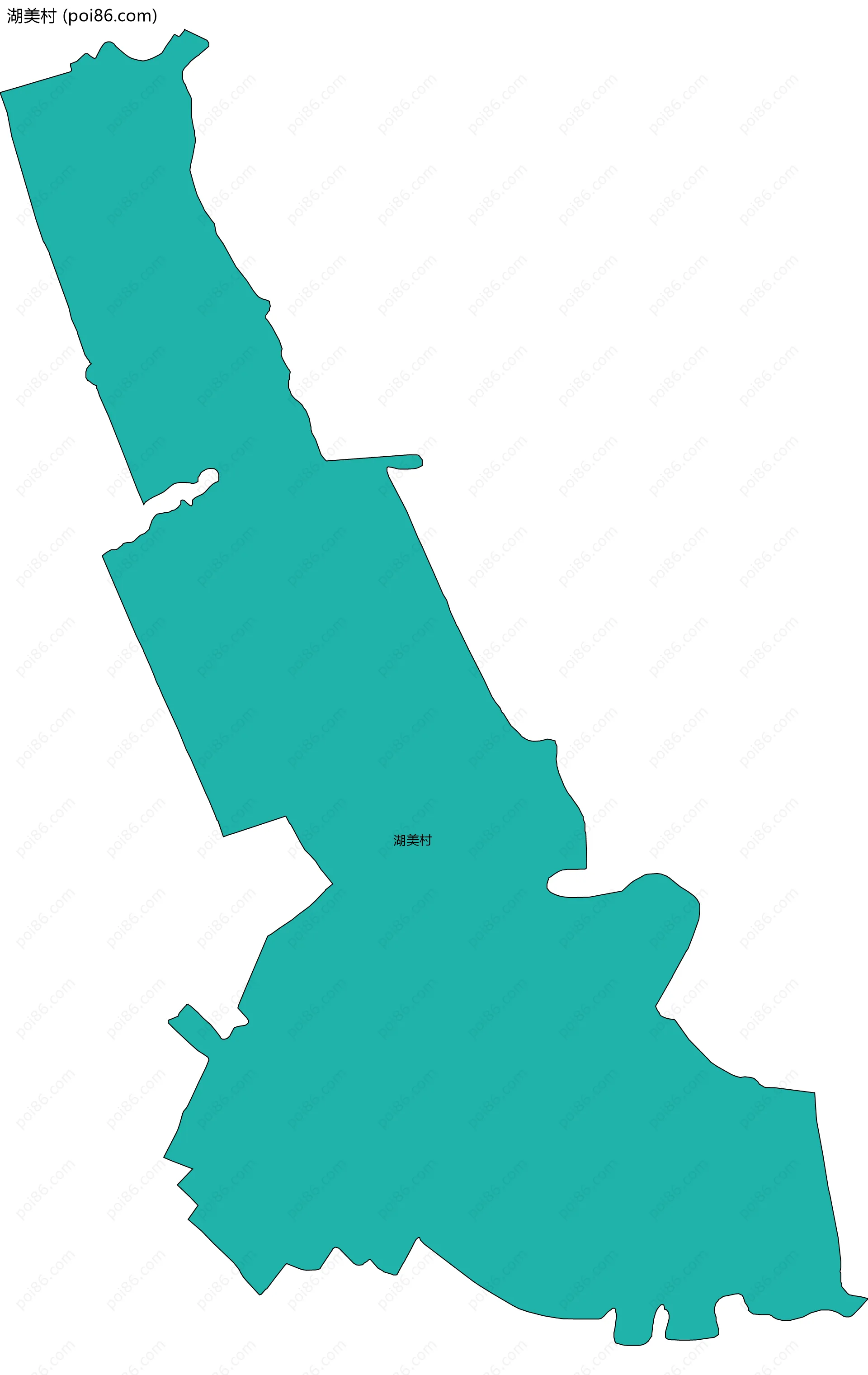 湖美村边界地图