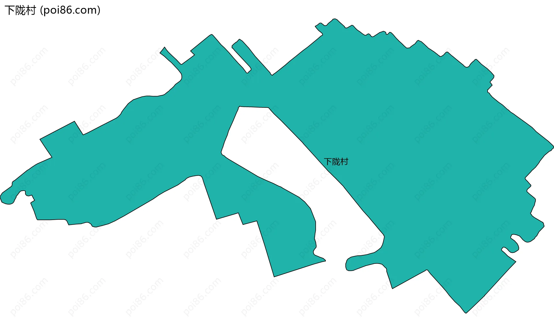 下陇村边界地图