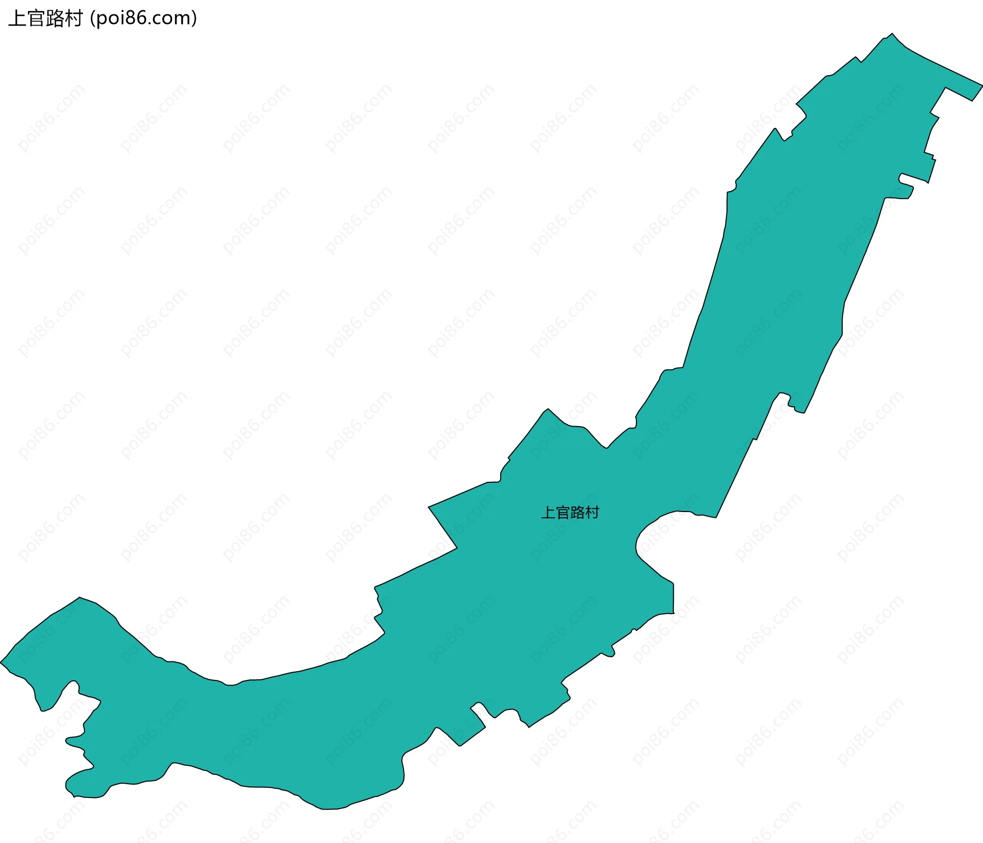 上官路村边界地图