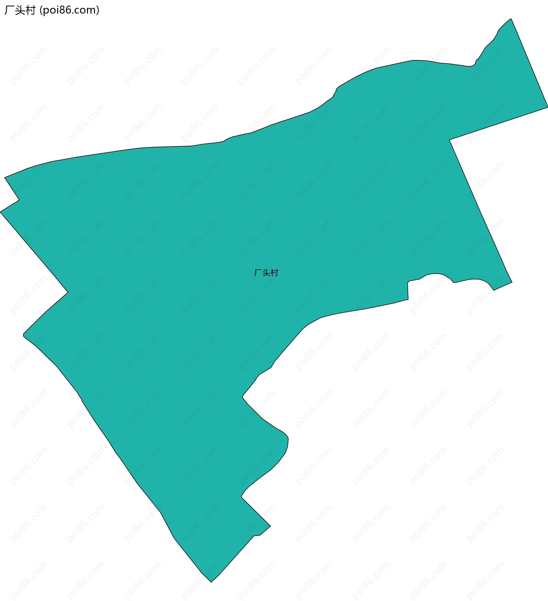 厂头村边界地图