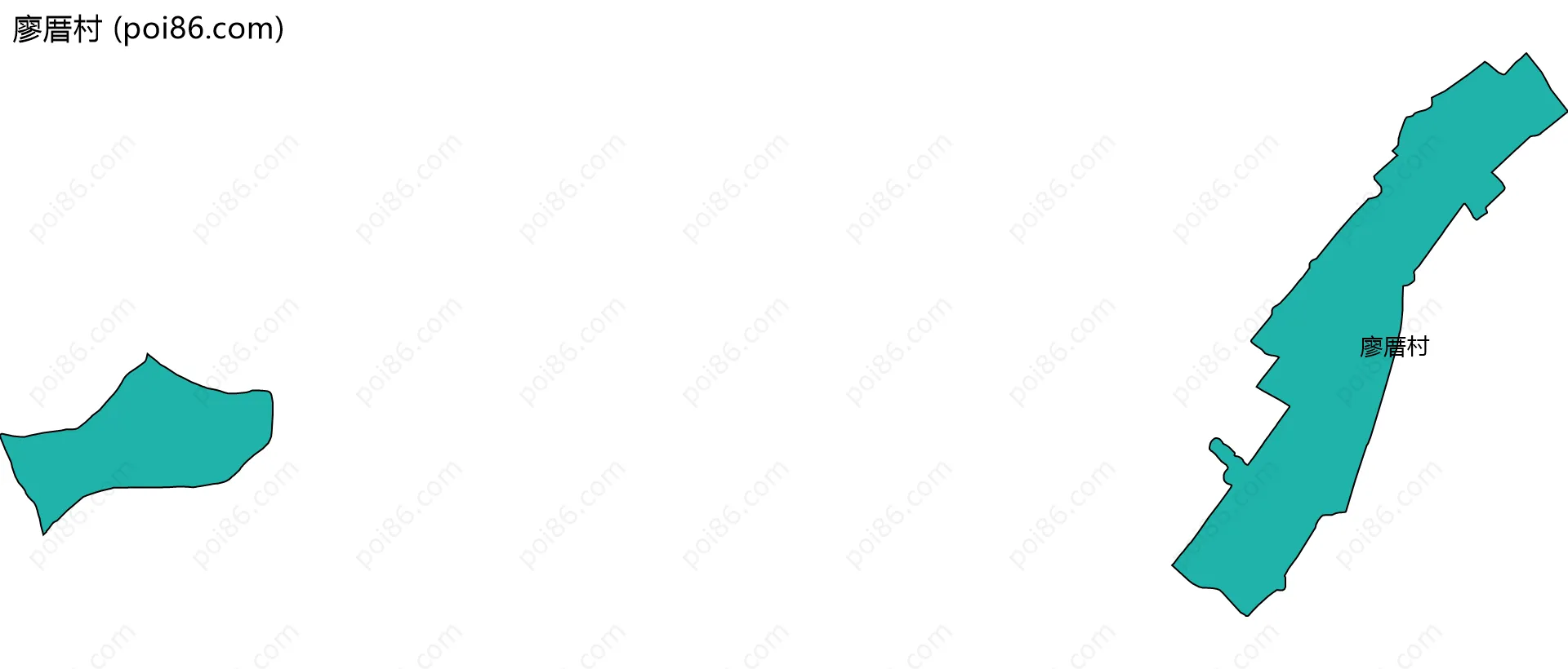 廖厝村边界地图