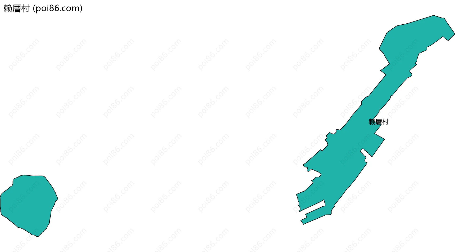 赖厝村边界地图