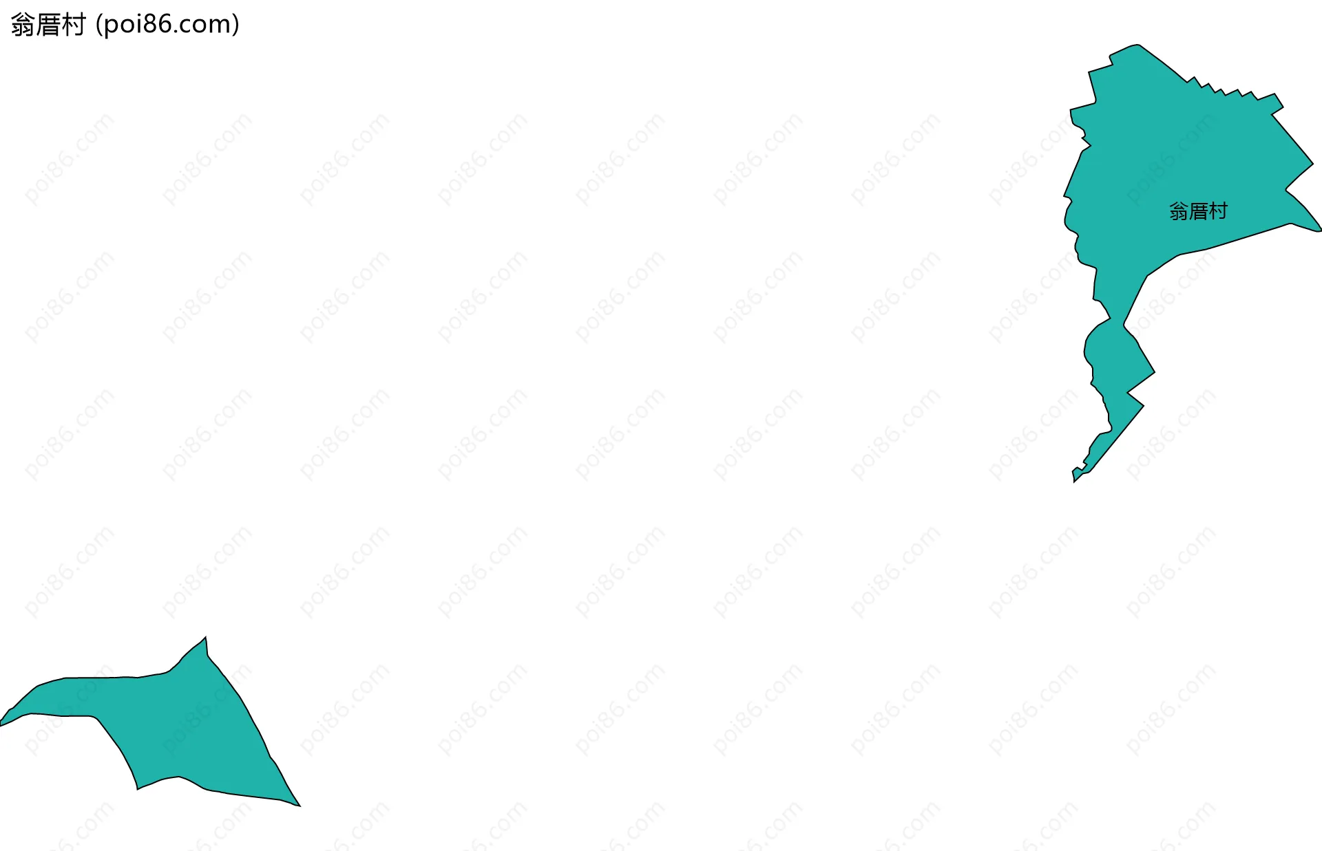 翁厝村边界地图